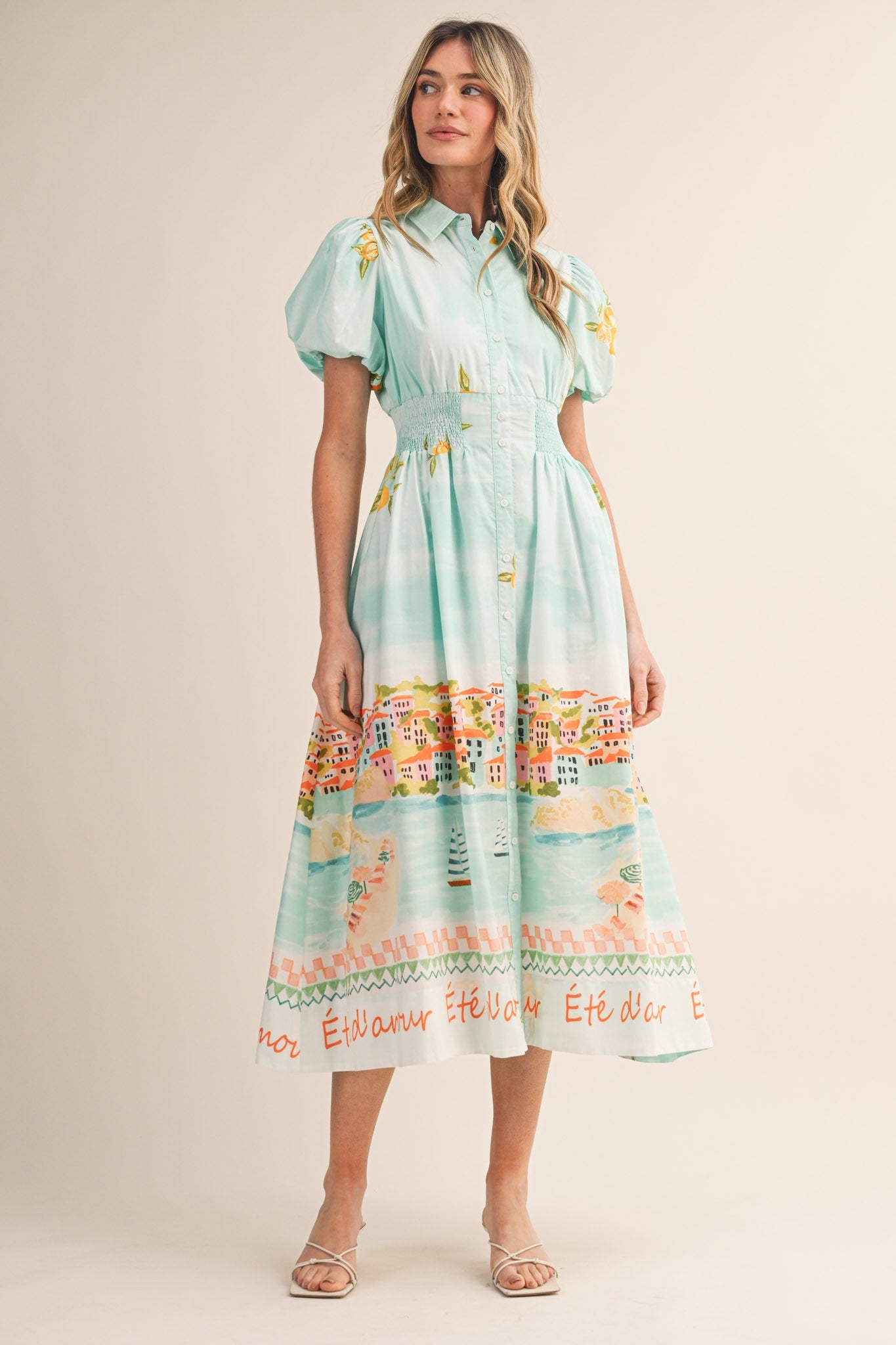 Capri Coast Midi Dress