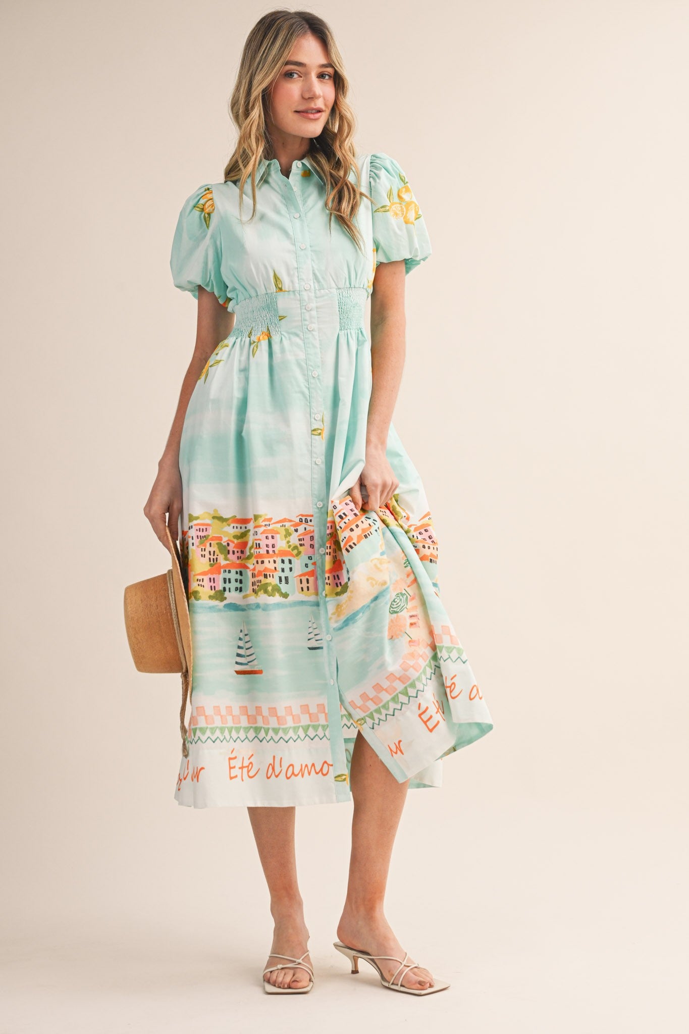 Capri Coast Midi Dress