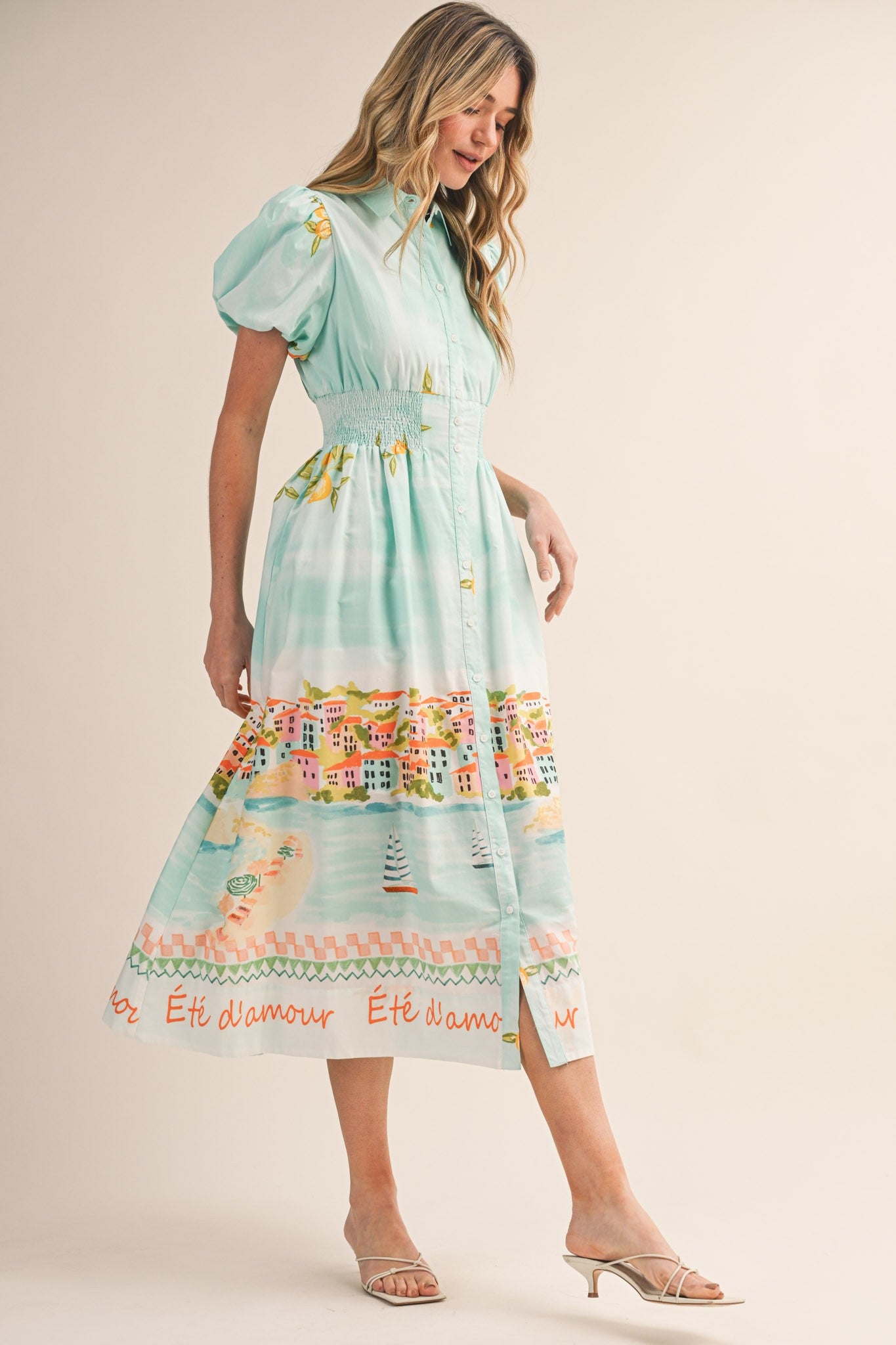 Capri Coast Midi Dress