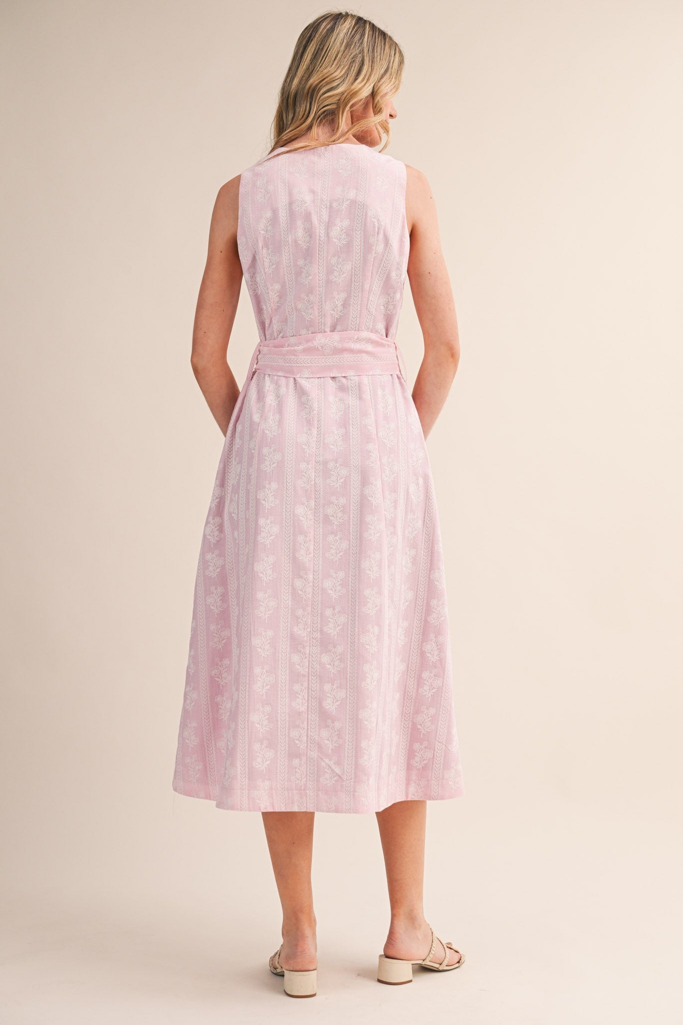 Blushing Magnolia Midi Dress