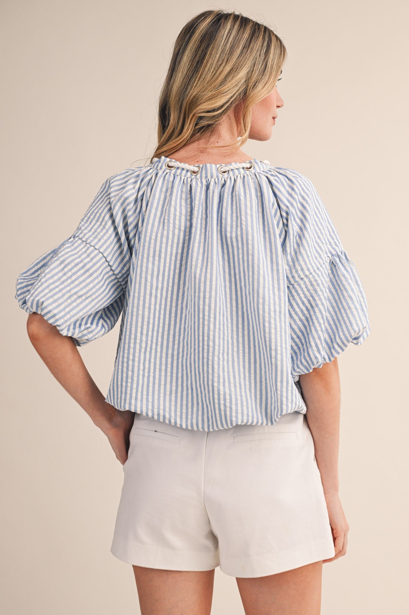 Seabreeze Stripe Blouse (PRE-ORDER - AVAILABLE TO SHIP 3/3)