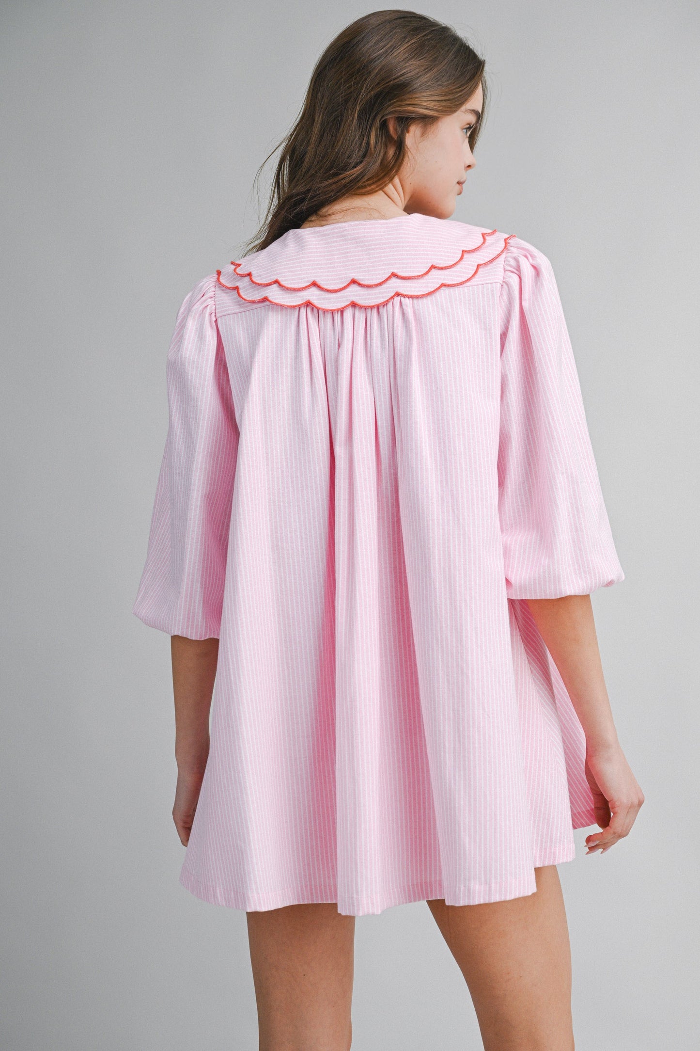 The Sweetheart Collar Mini Dress