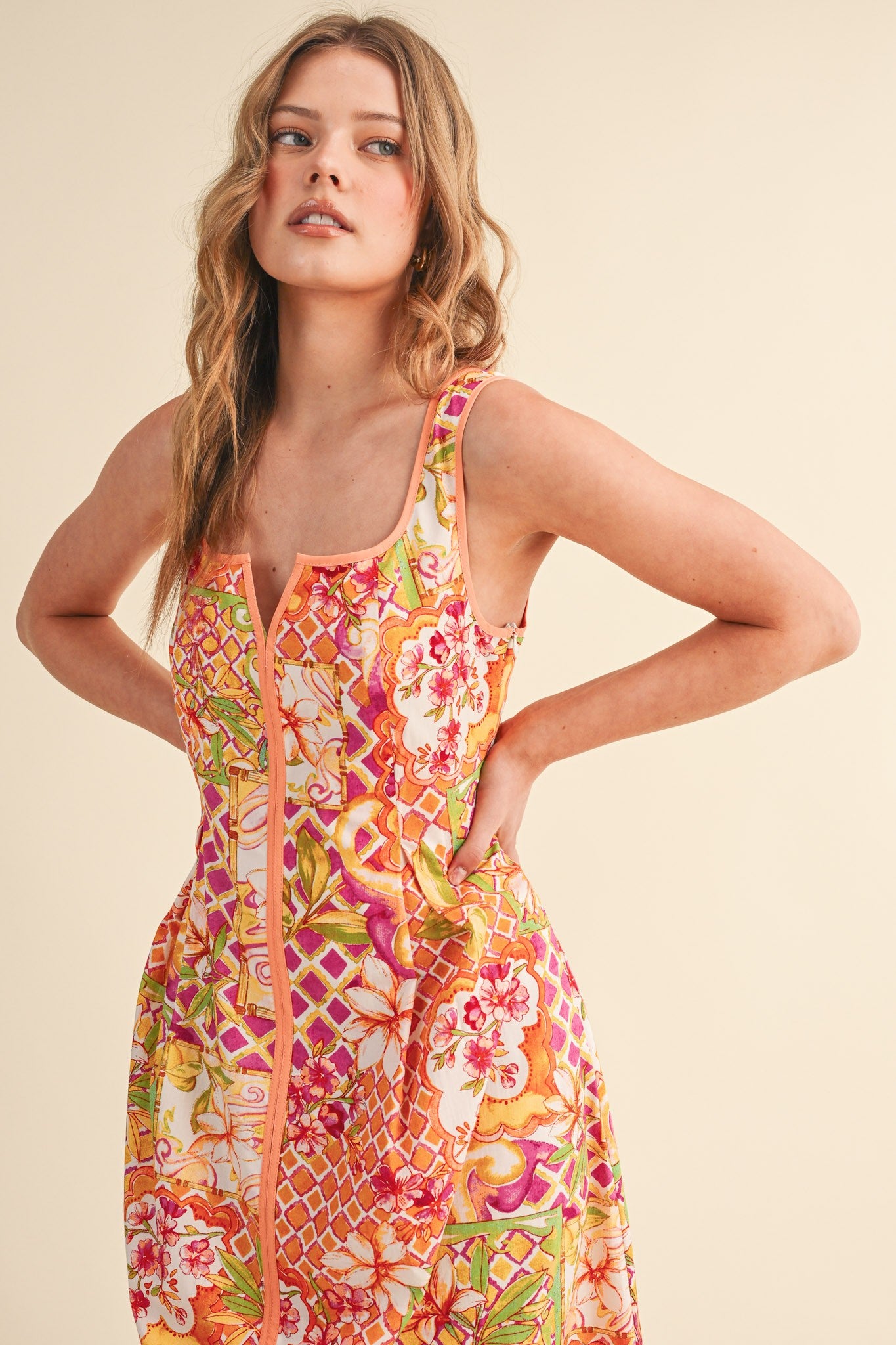 Sun Kissed Midi Dress - PREORDER (AVAILABLE TO SHIP 7/3)