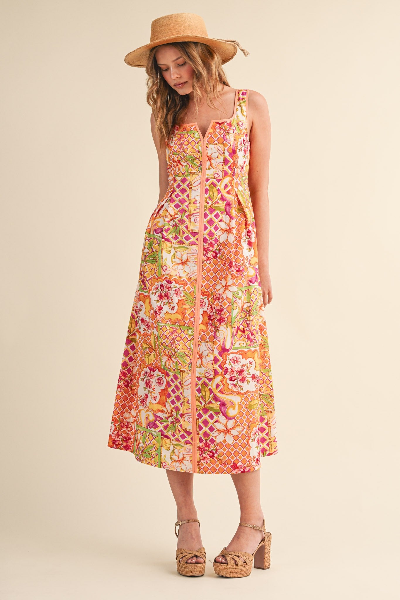 Sun Kissed Midi Dress - PREORDER (AVAILABLE TO SHIP 7/3)