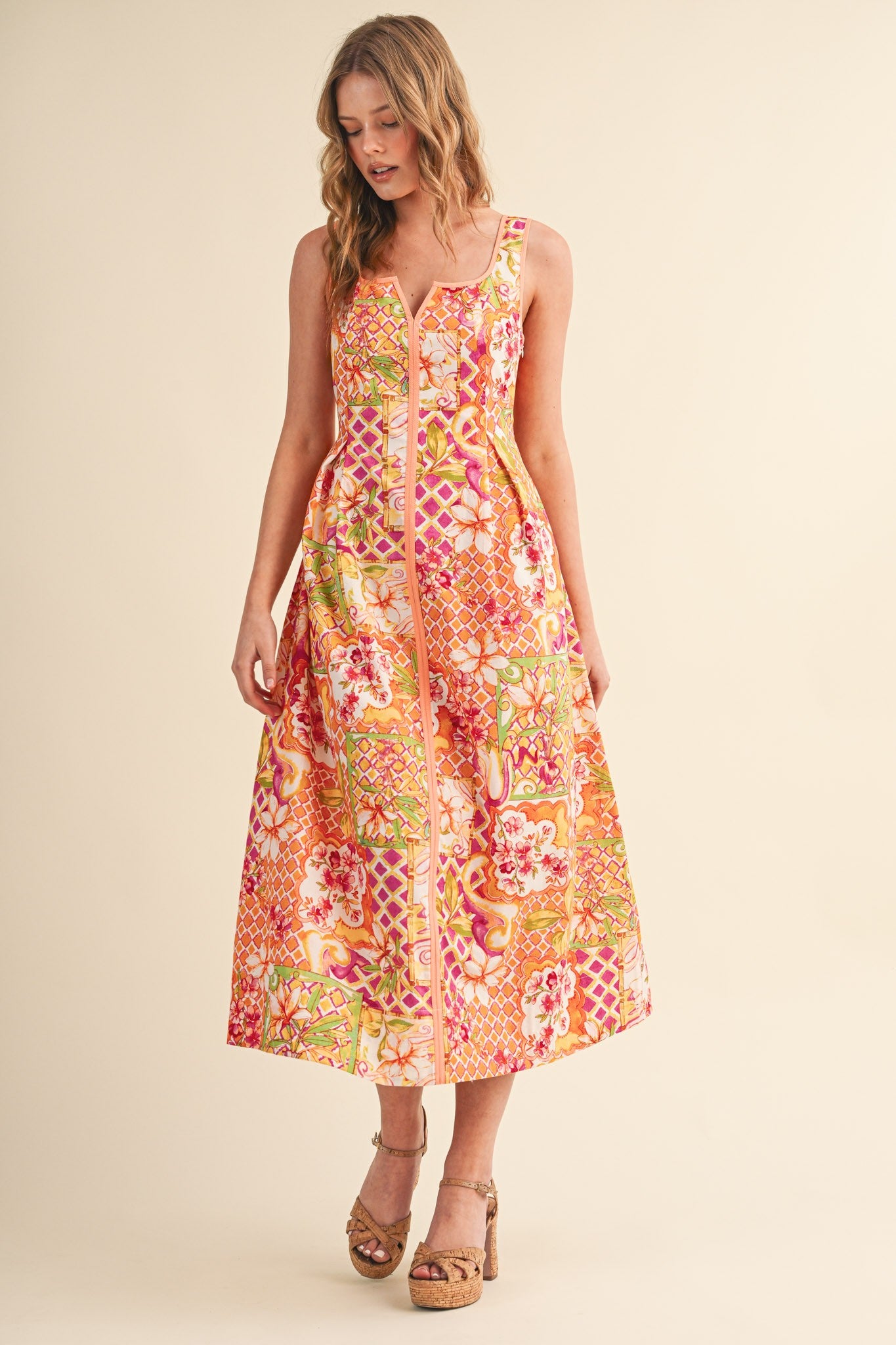 Sun Kissed Midi Dress - PREORDER (AVAILABLE TO SHIP 7/3)