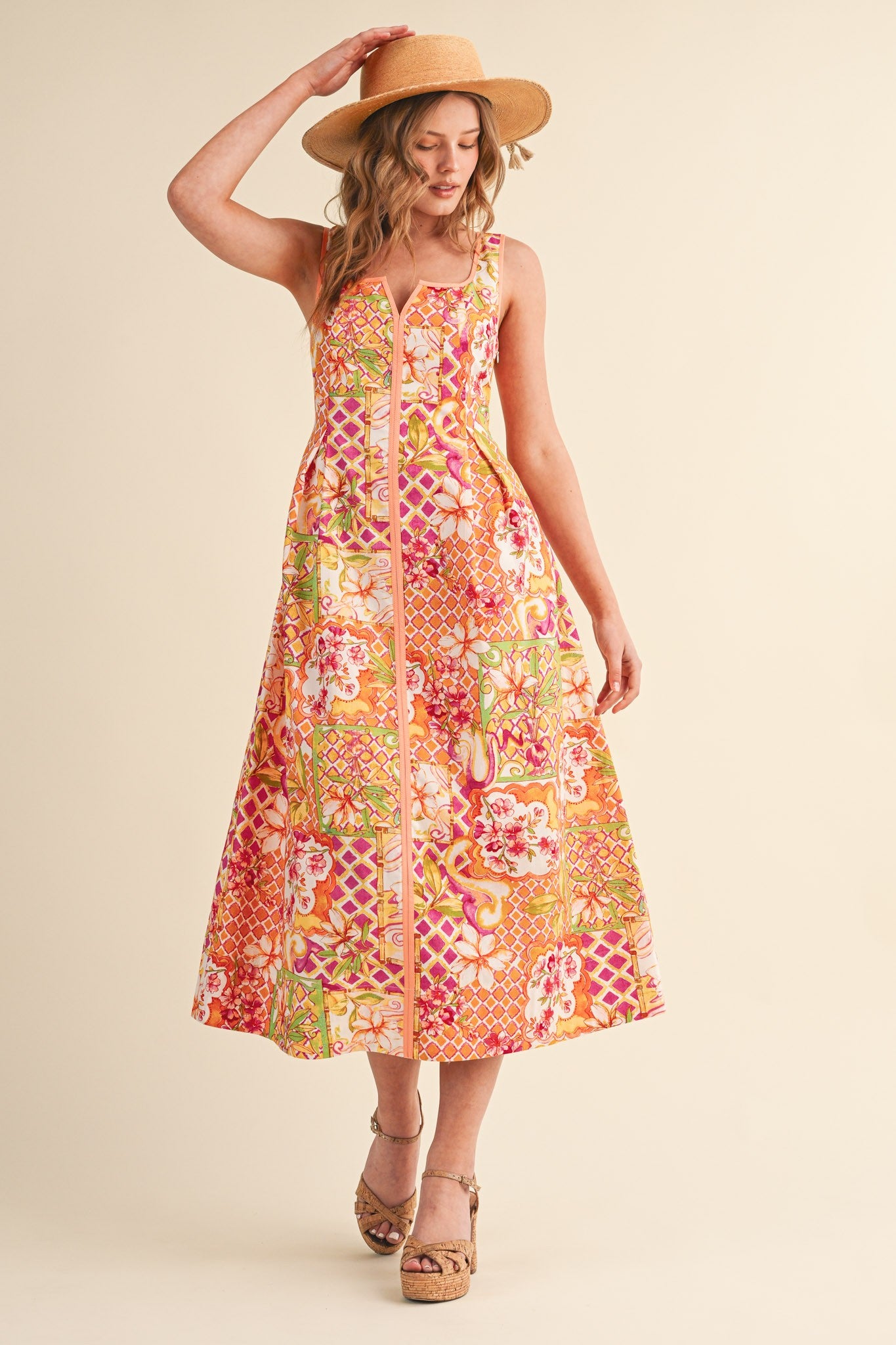 Sun Kissed Midi Dress - PREORDER (AVAILABLE TO SHIP 7/3)