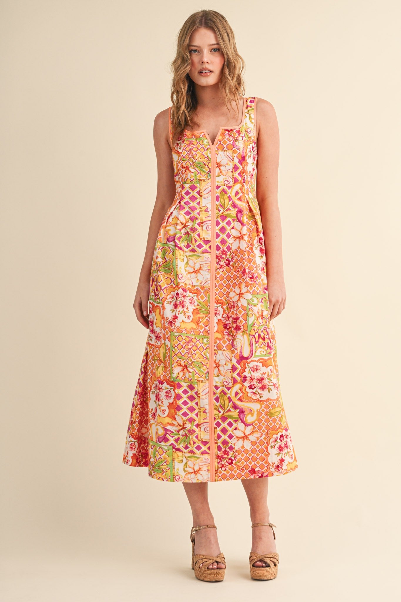 Sun Kissed Midi Dress - PREORDER (AVAILABLE TO SHIP 7/3)
