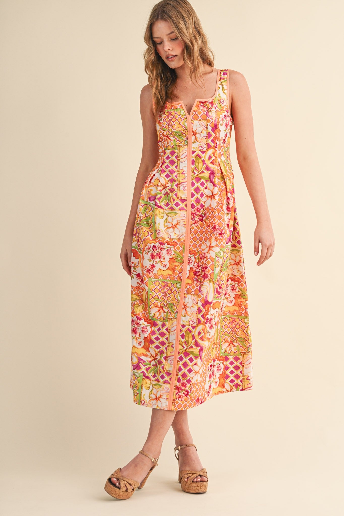 Sun Kissed Midi Dress - PREORDER (AVAILABLE TO SHIP 7/3)