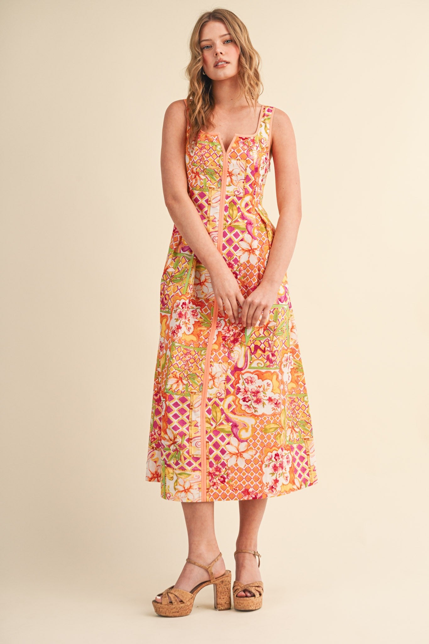 Sun Kissed Midi Dress - PREORDER (AVAILABLE TO SHIP 7/3)