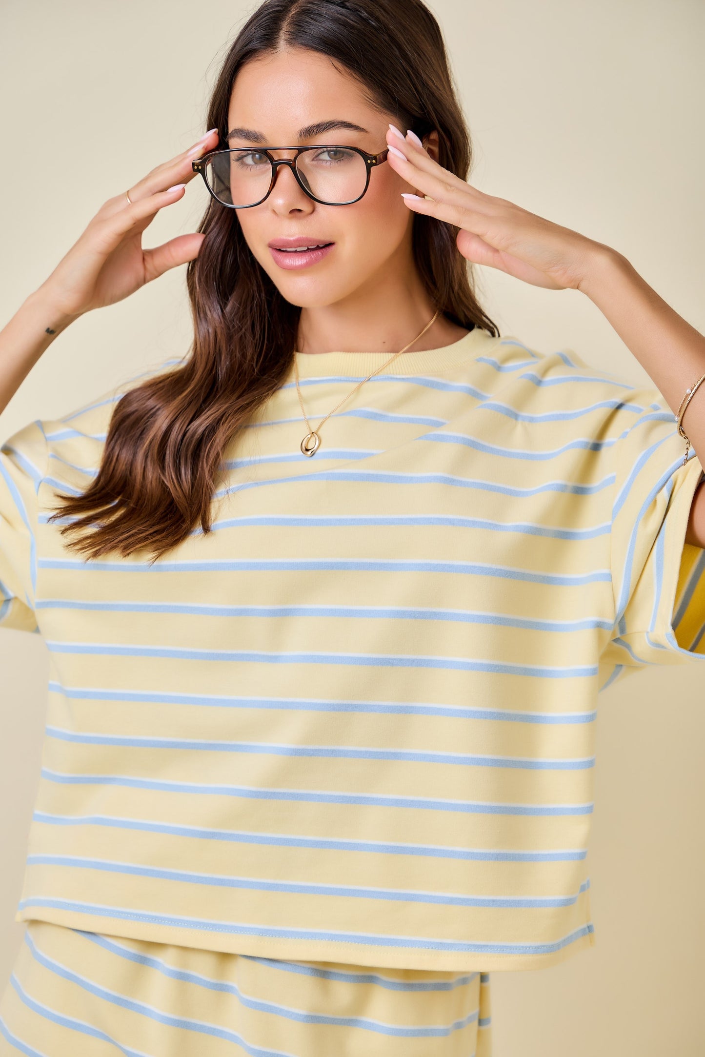 Lemon Drop Stripe Tee