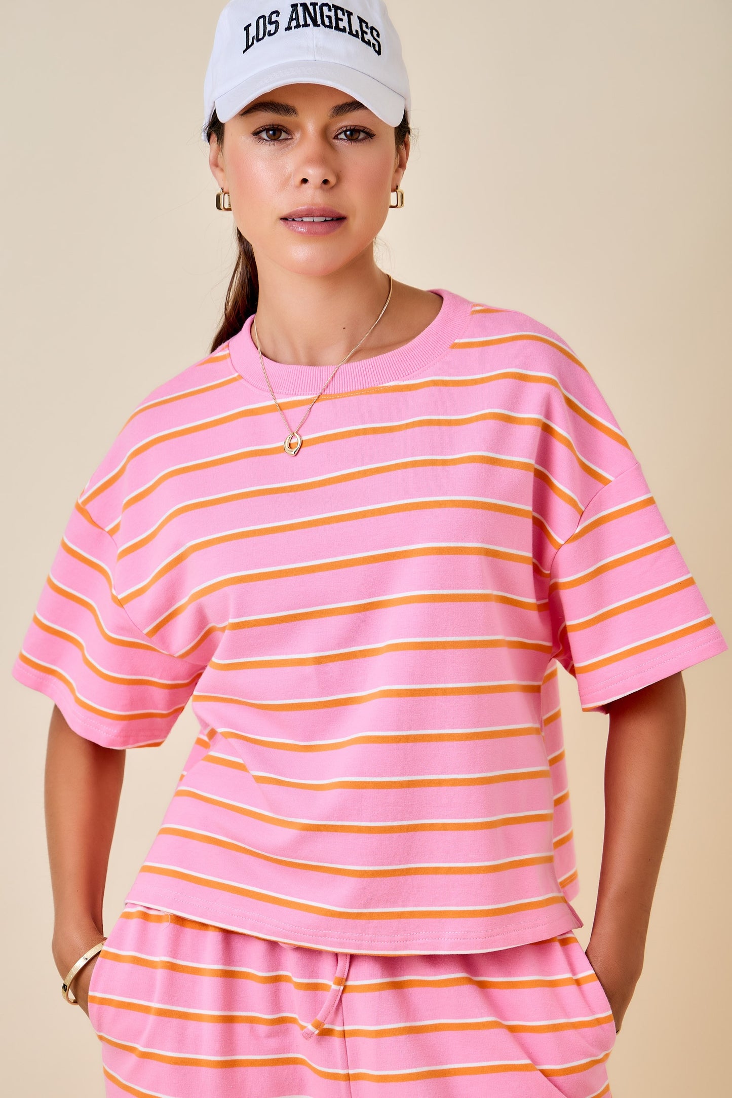 Pink Sunset Lounge Top (PRE-ORDER/AVAILABLE TO SHIP 9/12)