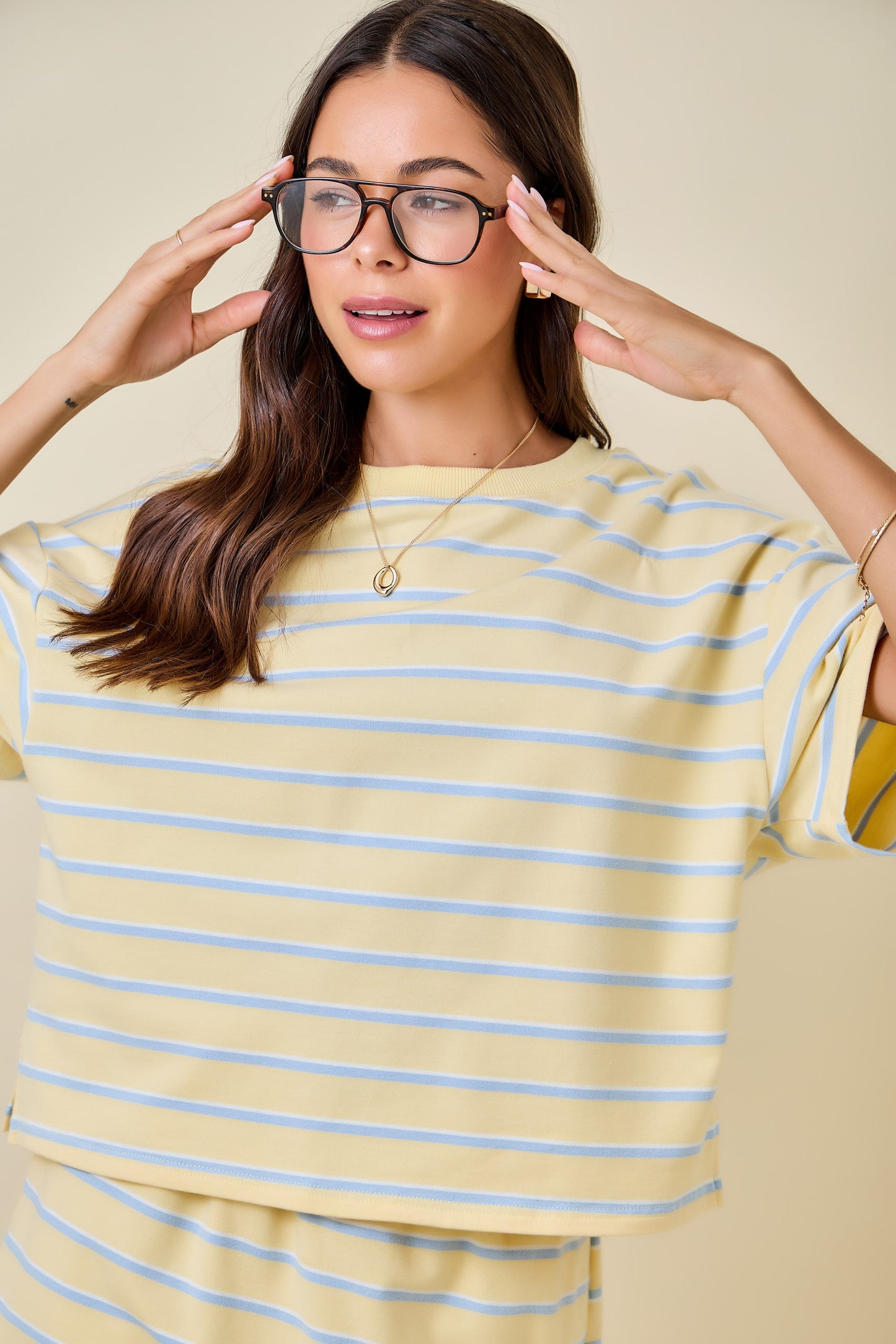 Lemon Drop Stripe Tee