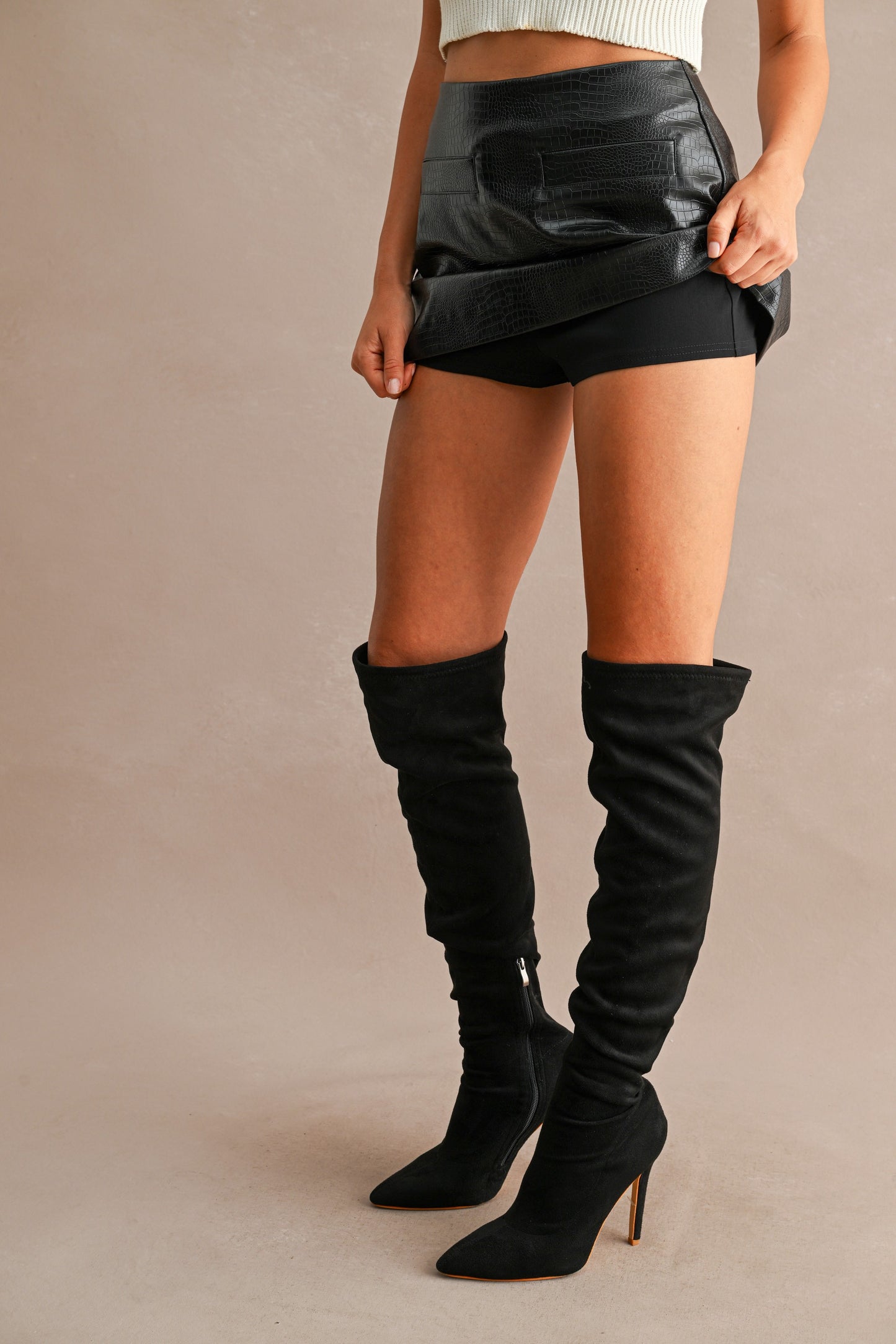 Stella Black Mini Skort