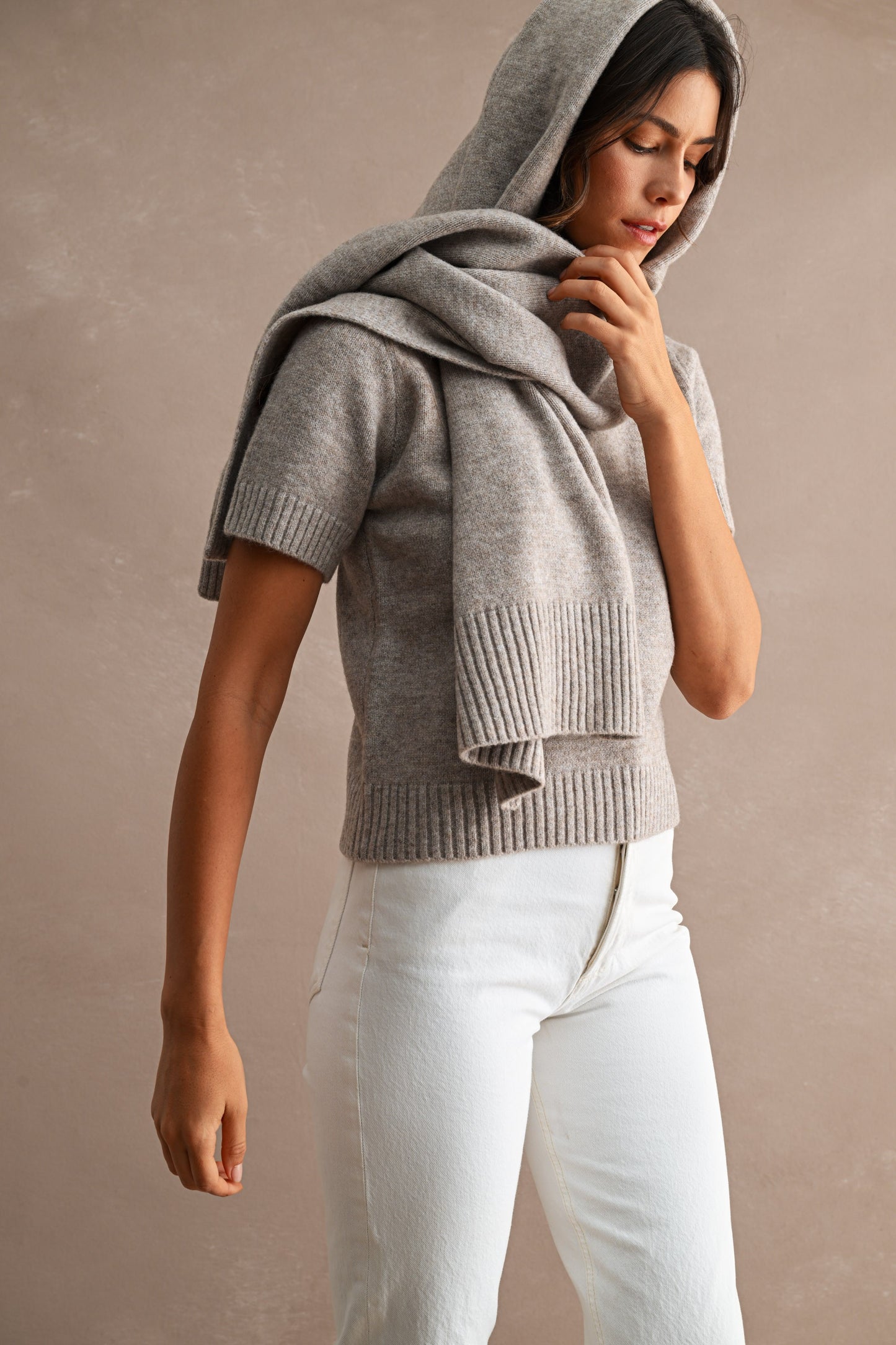 The Camden Sweater Top - Removable Matching Scarf (PRE-ORDER/AVAILABLE TO SHIP 8/13)