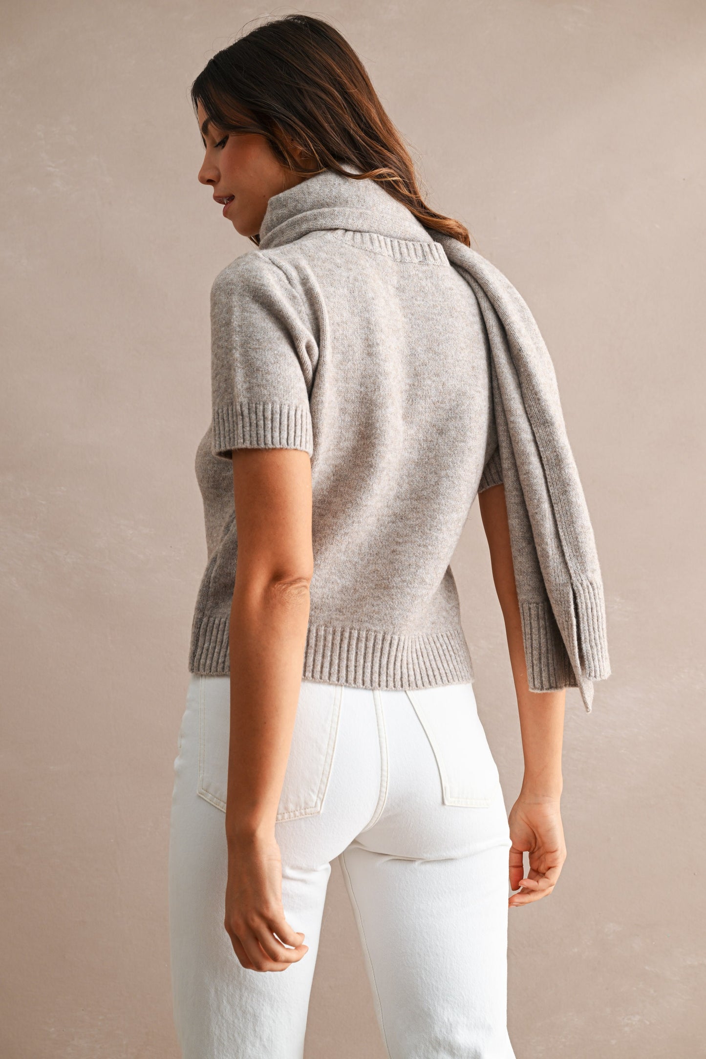 The Camden Sweater Top - Removable Matching Scarf (PRE-ORDER/AVAILABLE TO SHIP 8/13)
