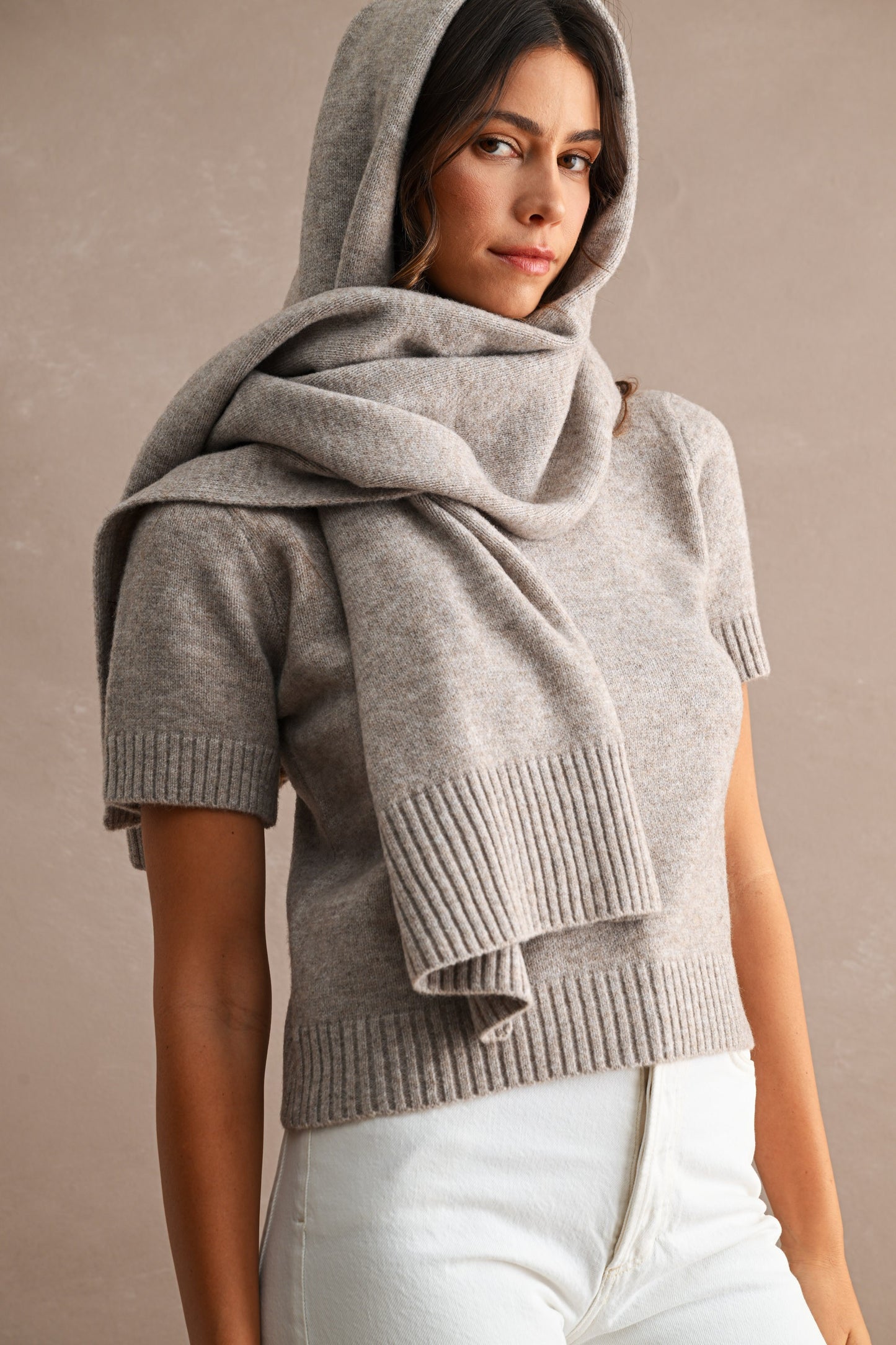 The Camden Sweater Top - Removable Matching Scarf (PRE-ORDER/AVAILABLE TO SHIP 8/13)