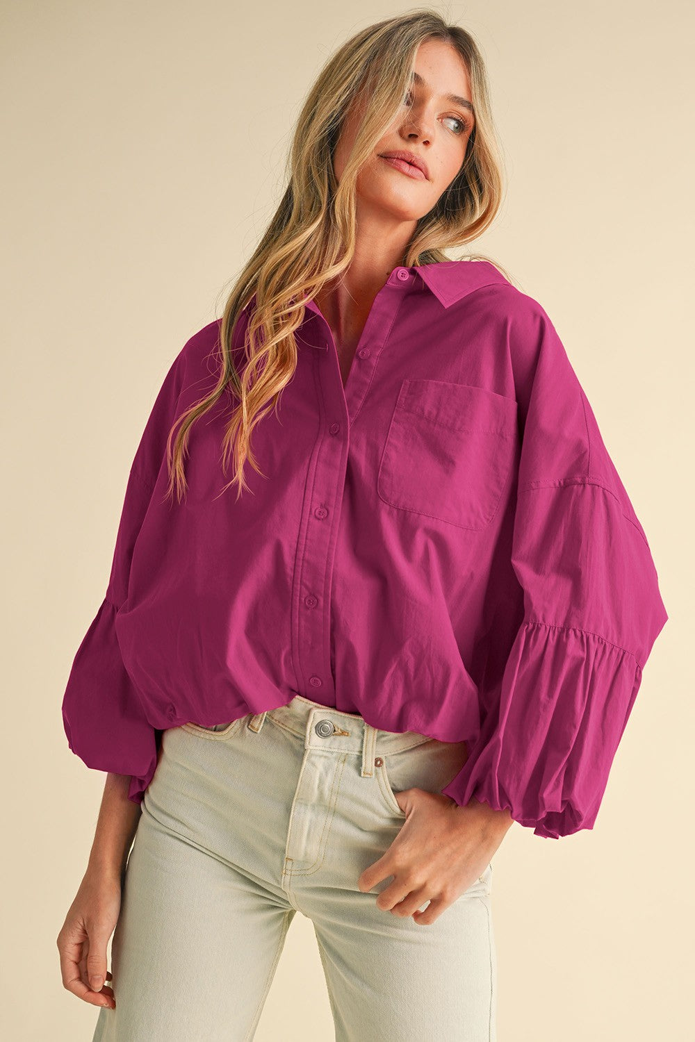 Flora Fuchsia Blouse