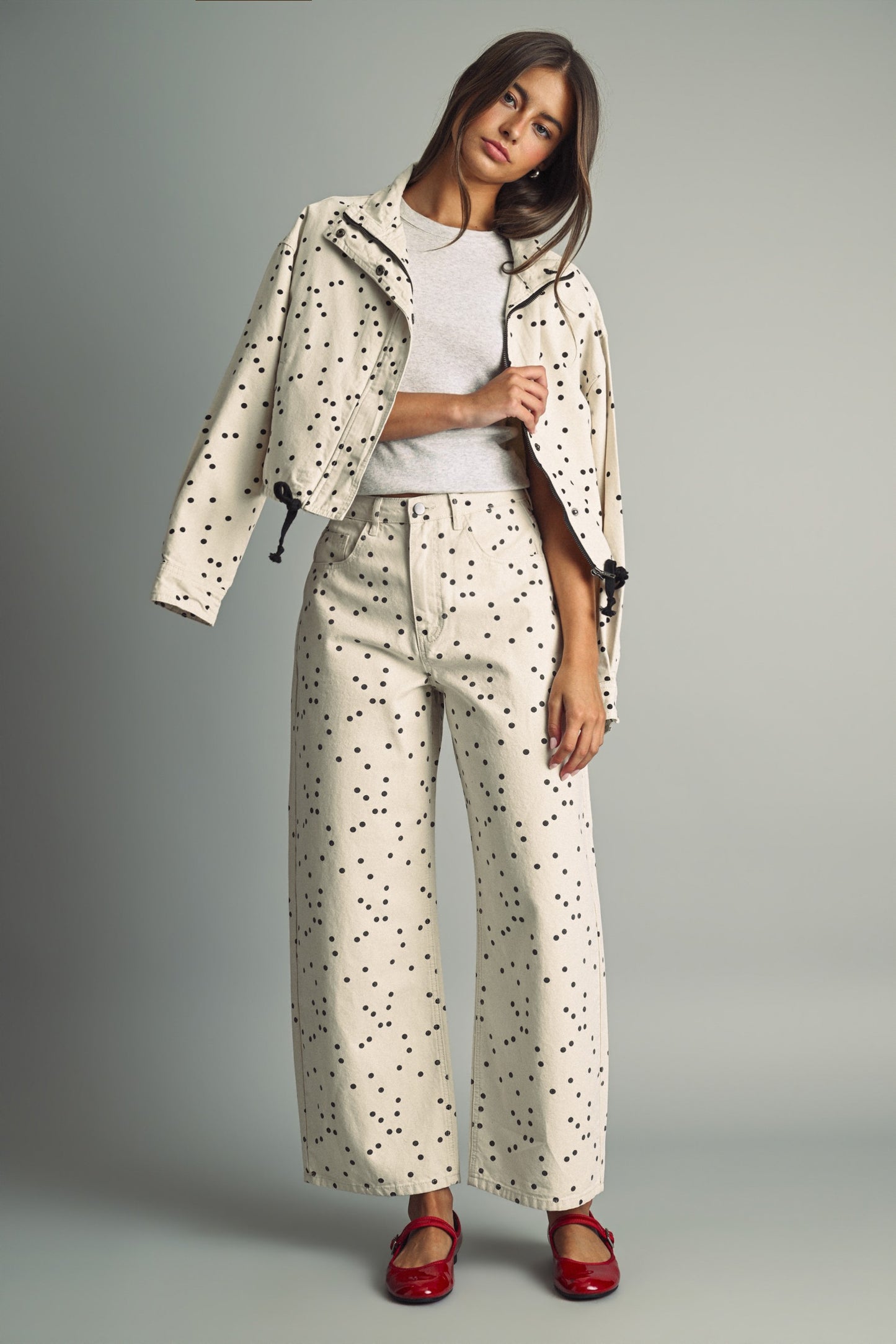 The Daisy Polka Dot Jacket (PRE-ORDER/AVAILABLE TO SHIP 9/18)