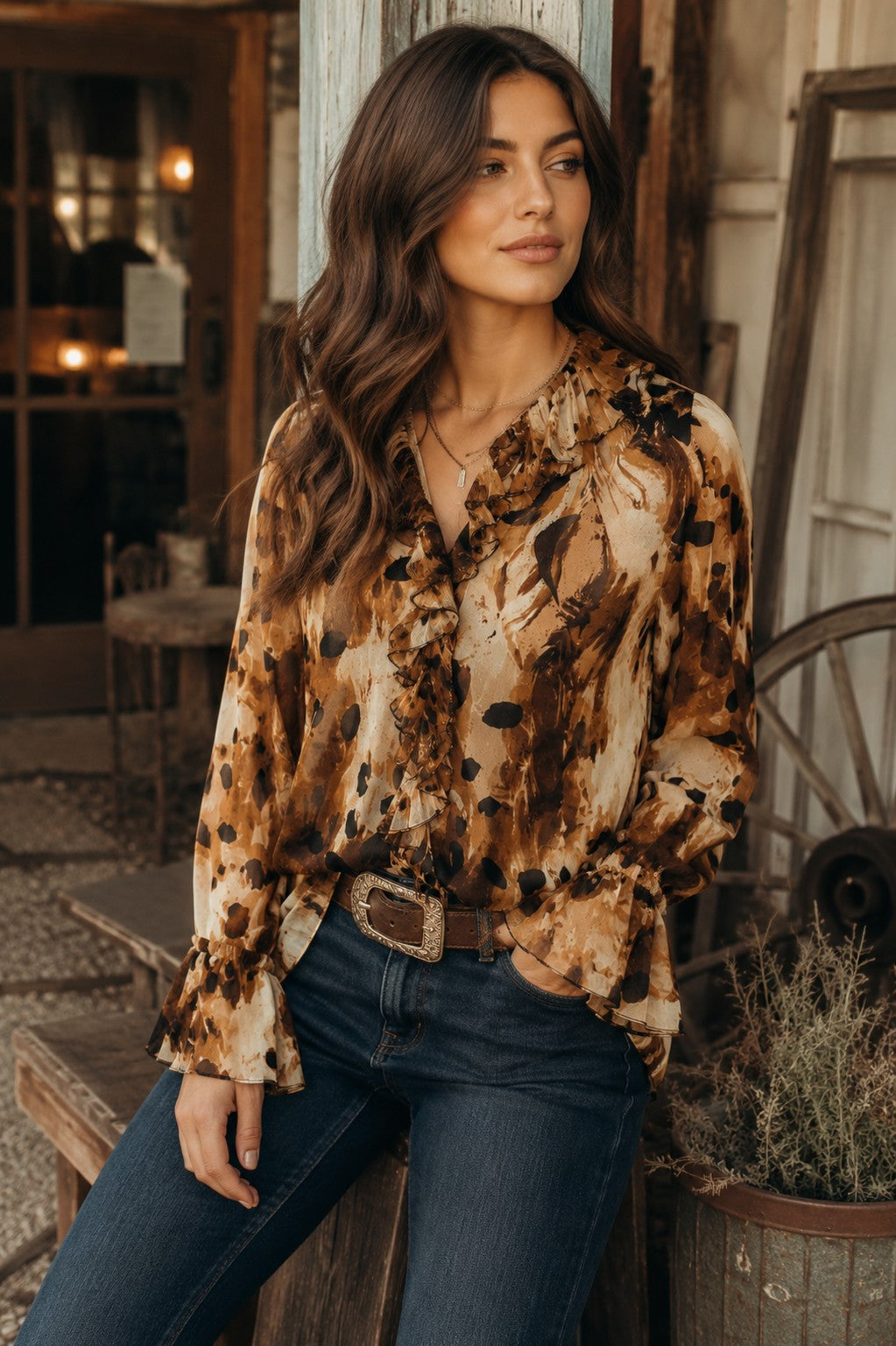 Everly Ruffled Blouse