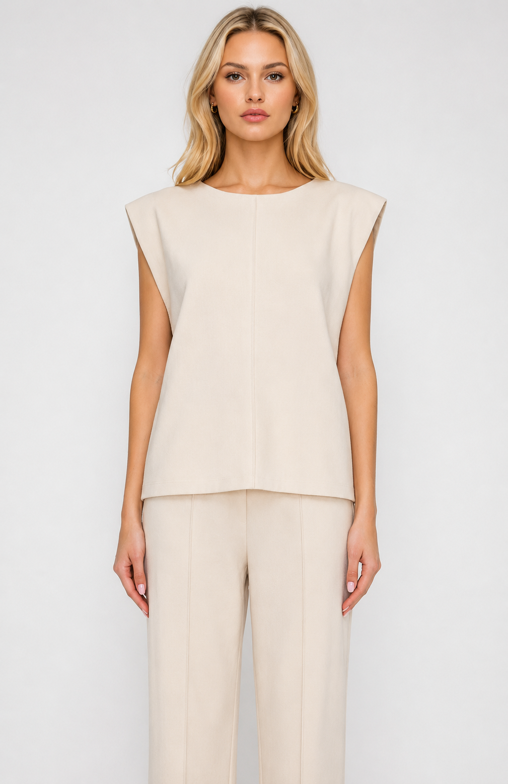 Monroe Shoulder Padded Blouse
