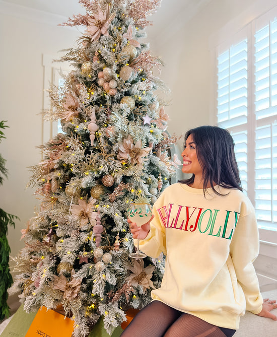 Holly Jolly Embrodiered Sweatshirt