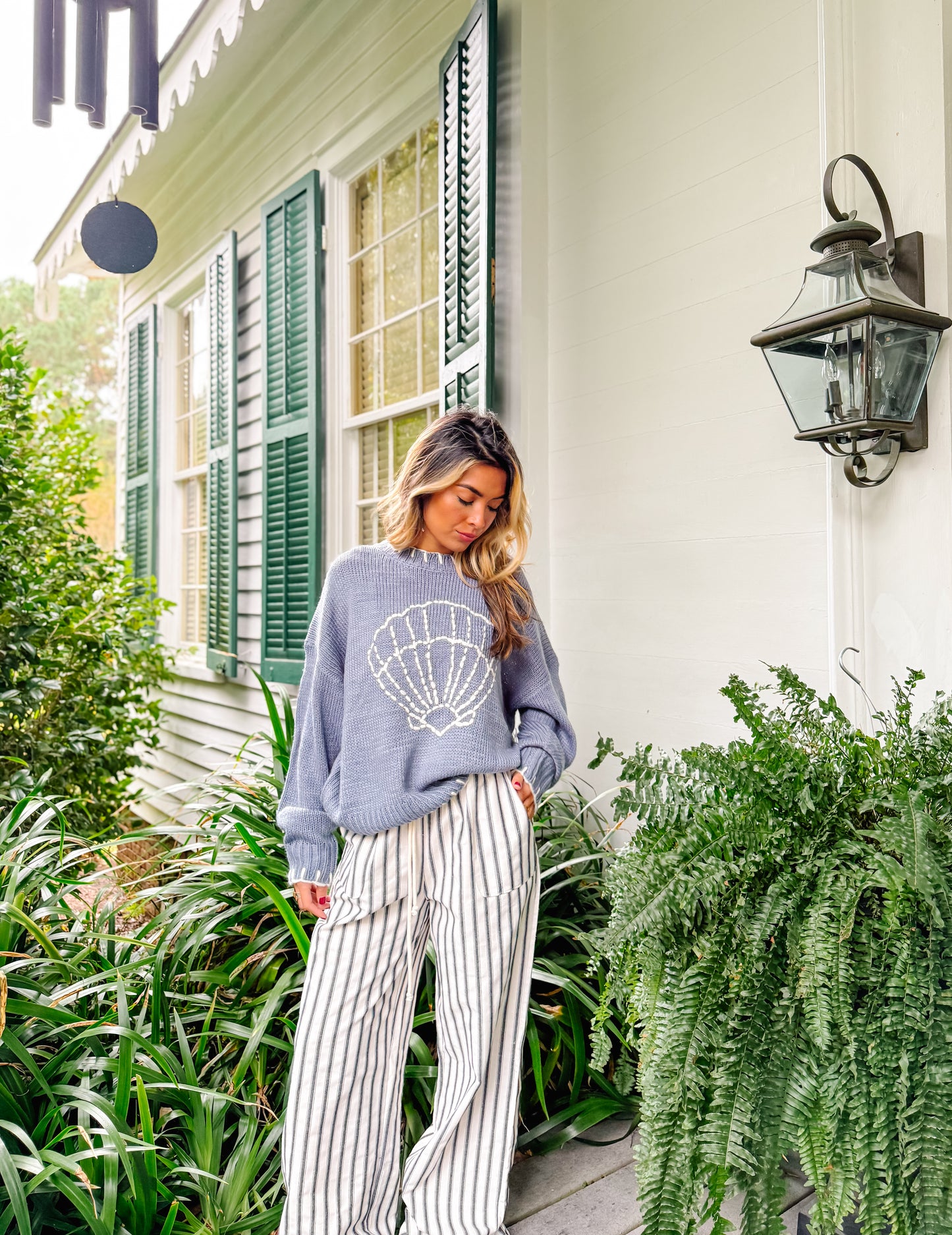 Coastal Shell Knit Sweater