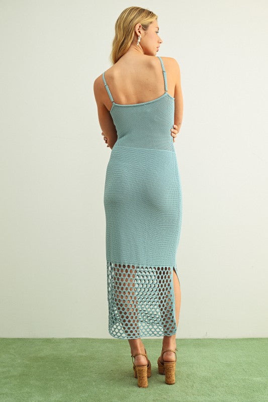 Seafoam Escape Midi Dress