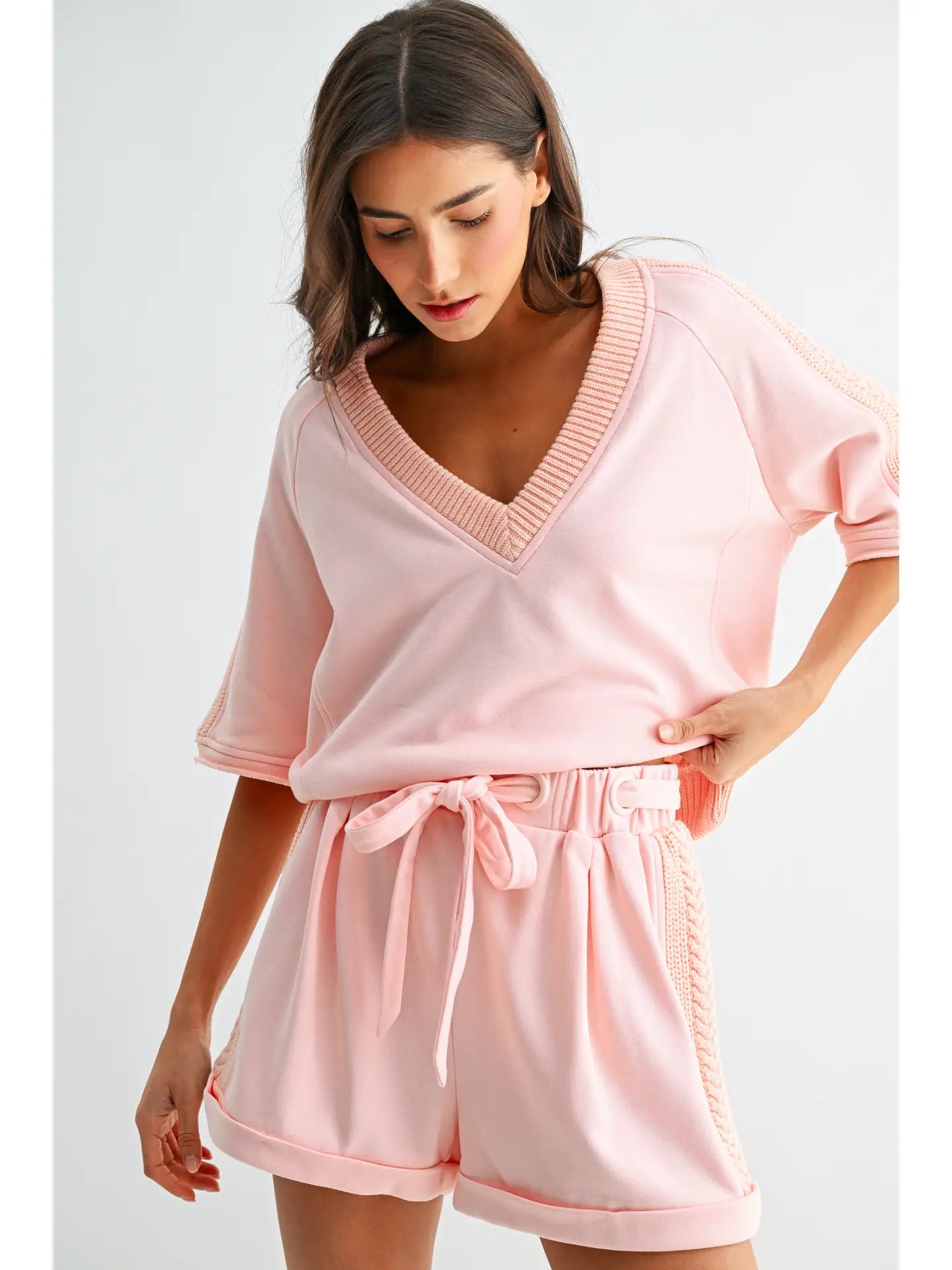 Blush & Braided Lounge Set (PRE-ORDER/AVAILABLE TO SHIP 6/15)