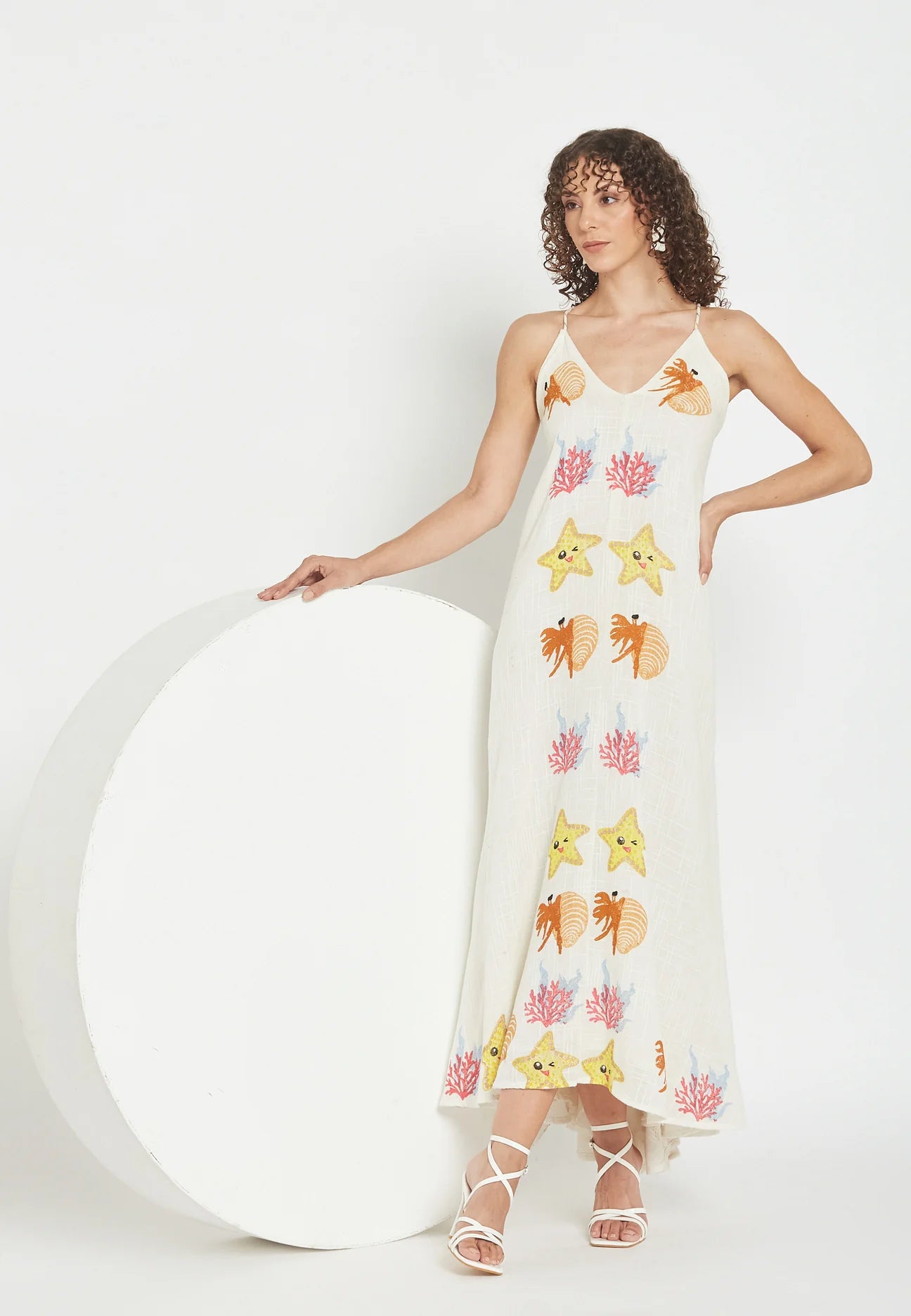 Coral Coast Midi Dress