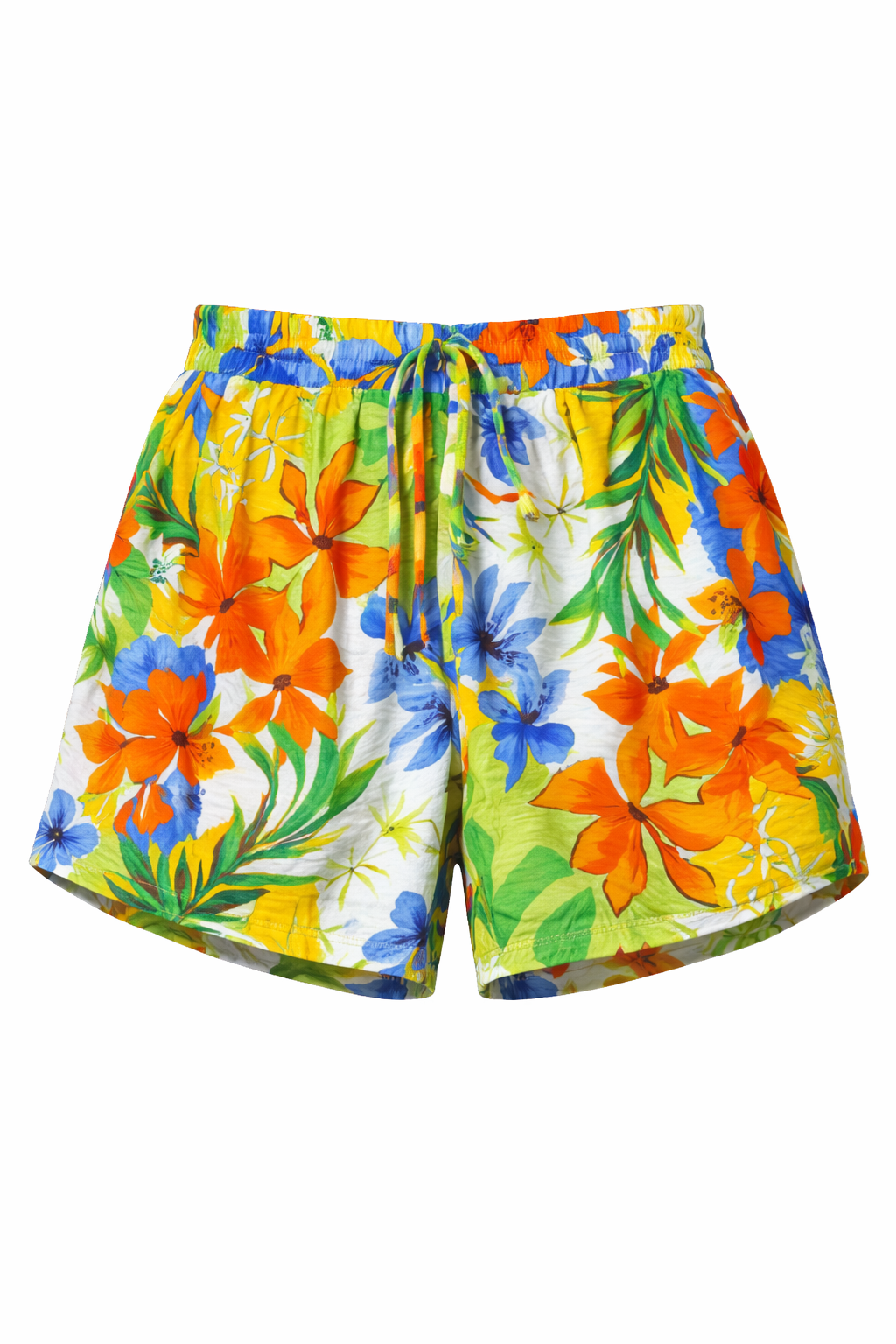 Tropic Bay Smocked Shorts (Blue Multi)