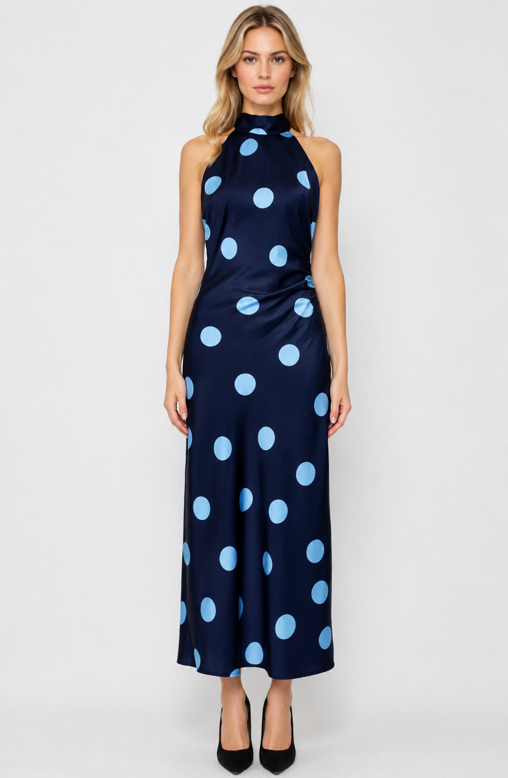 After Midnight Midi Polka Dot Dress