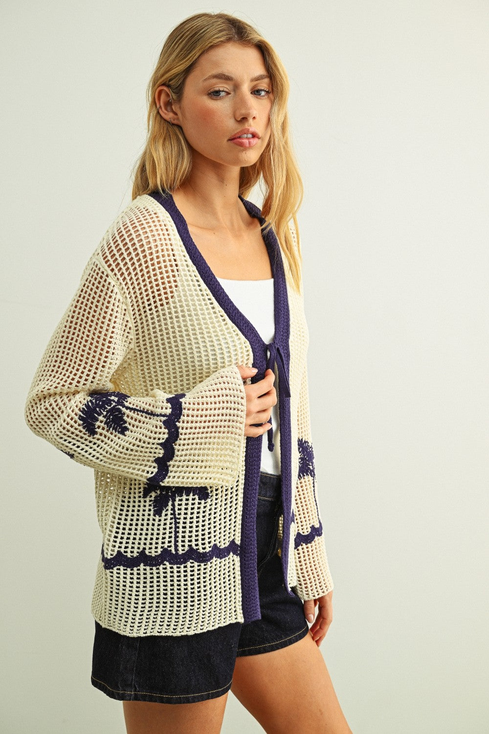 The Palm Coast Crochet Cardigan