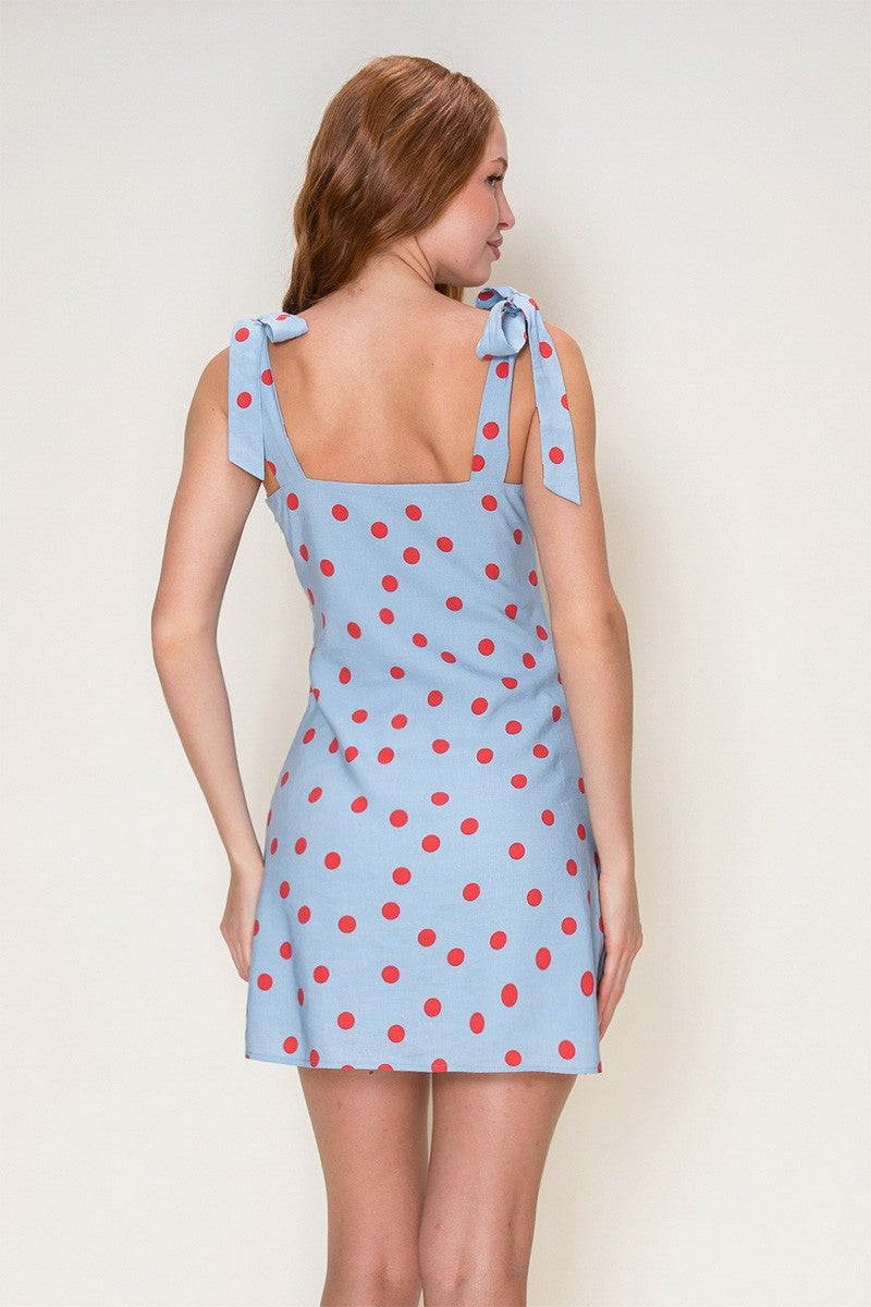 American Honey Polka Dot Mini Dress (PRE-ORDER/AVAILABLE TO SHIP 6/19)
