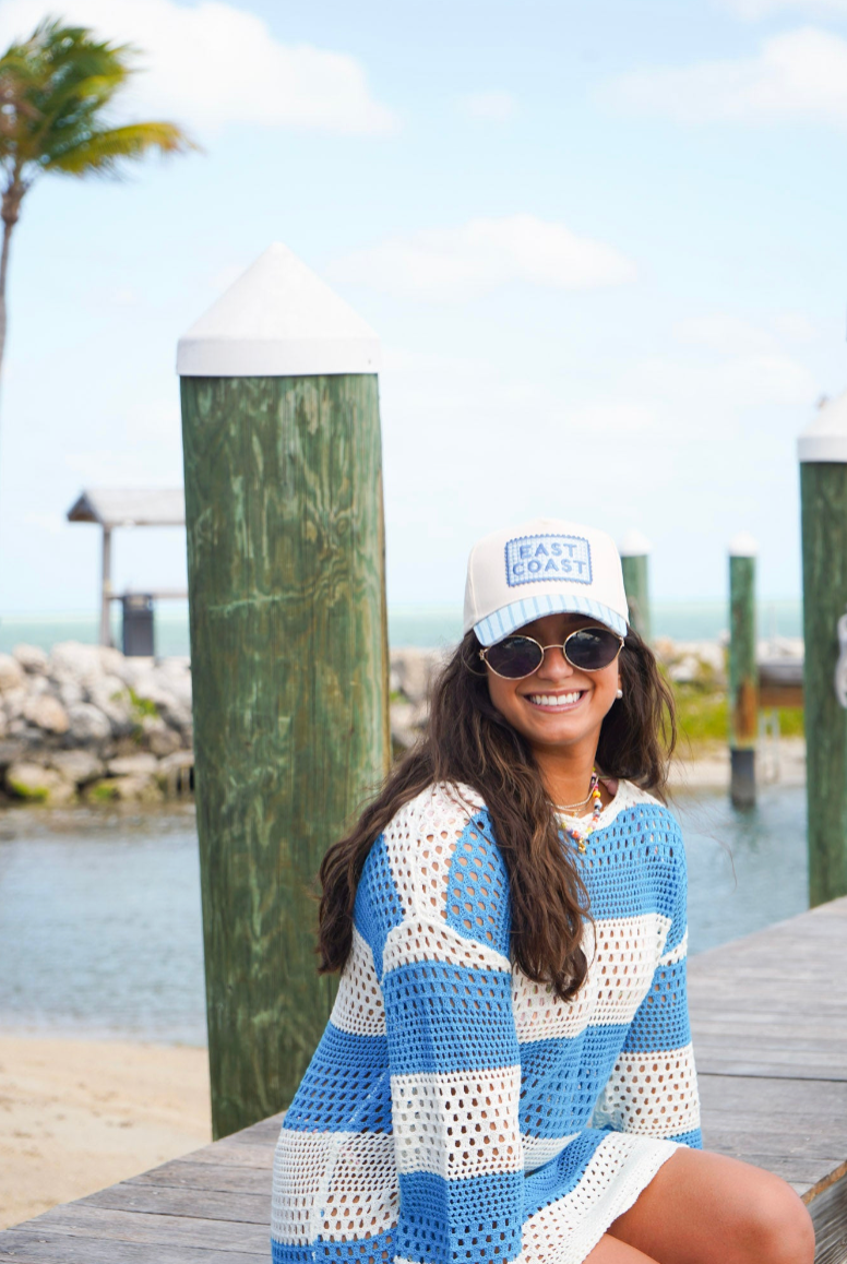 East Coast Patch Hat - Baby Blue