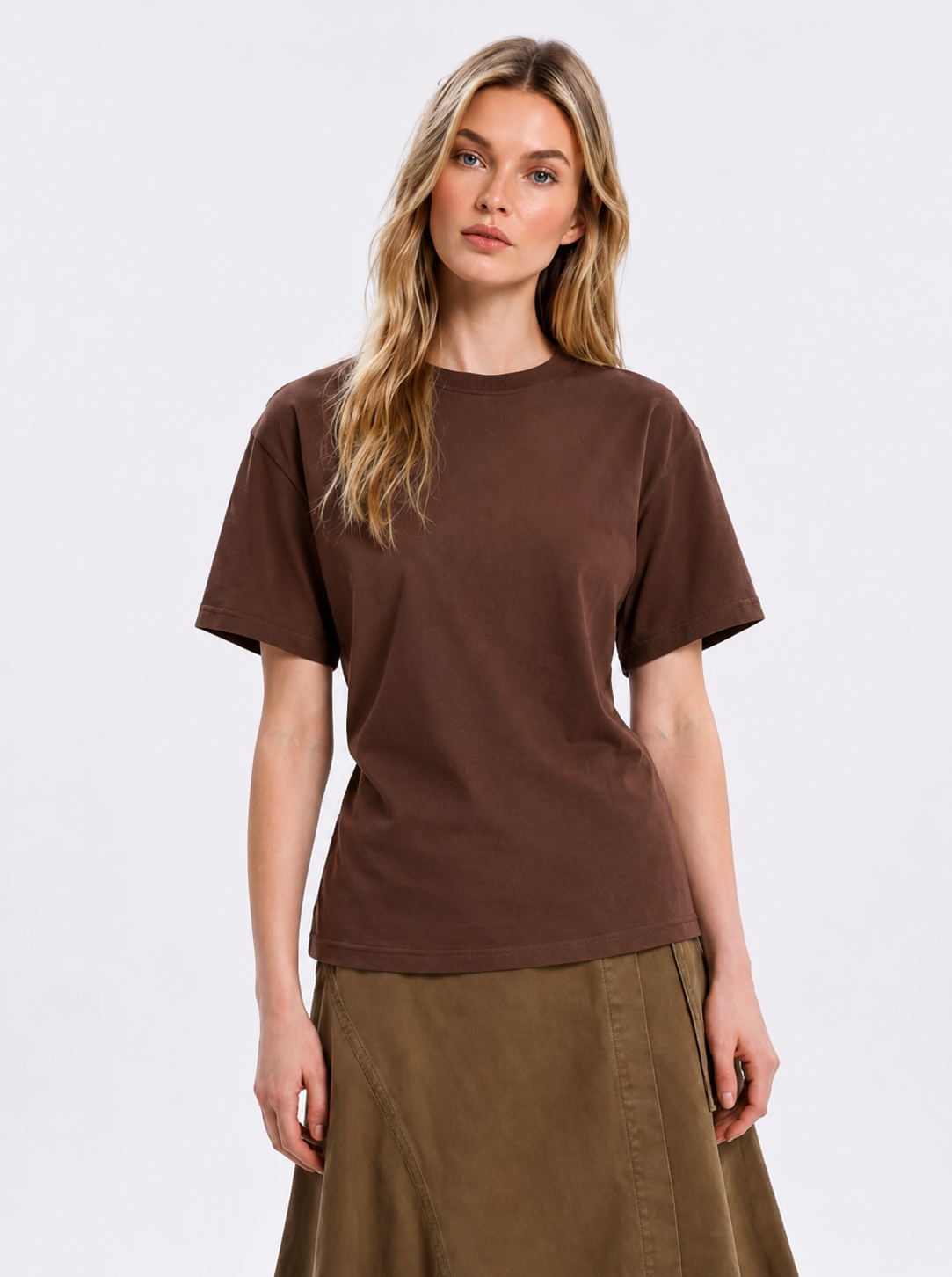 Everyday Brown Elevated Tee