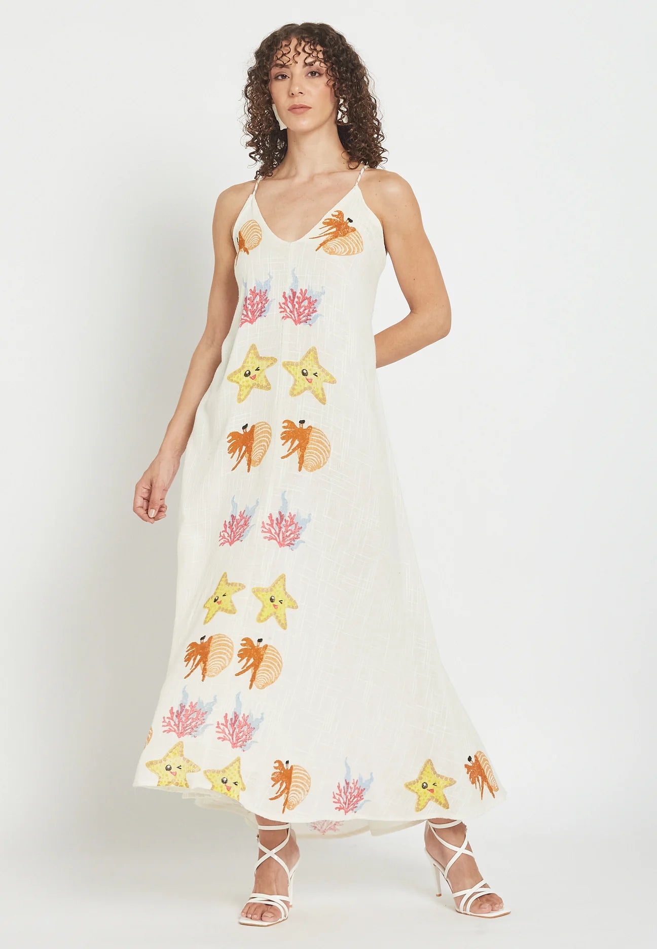 Coral Coast Midi Dress