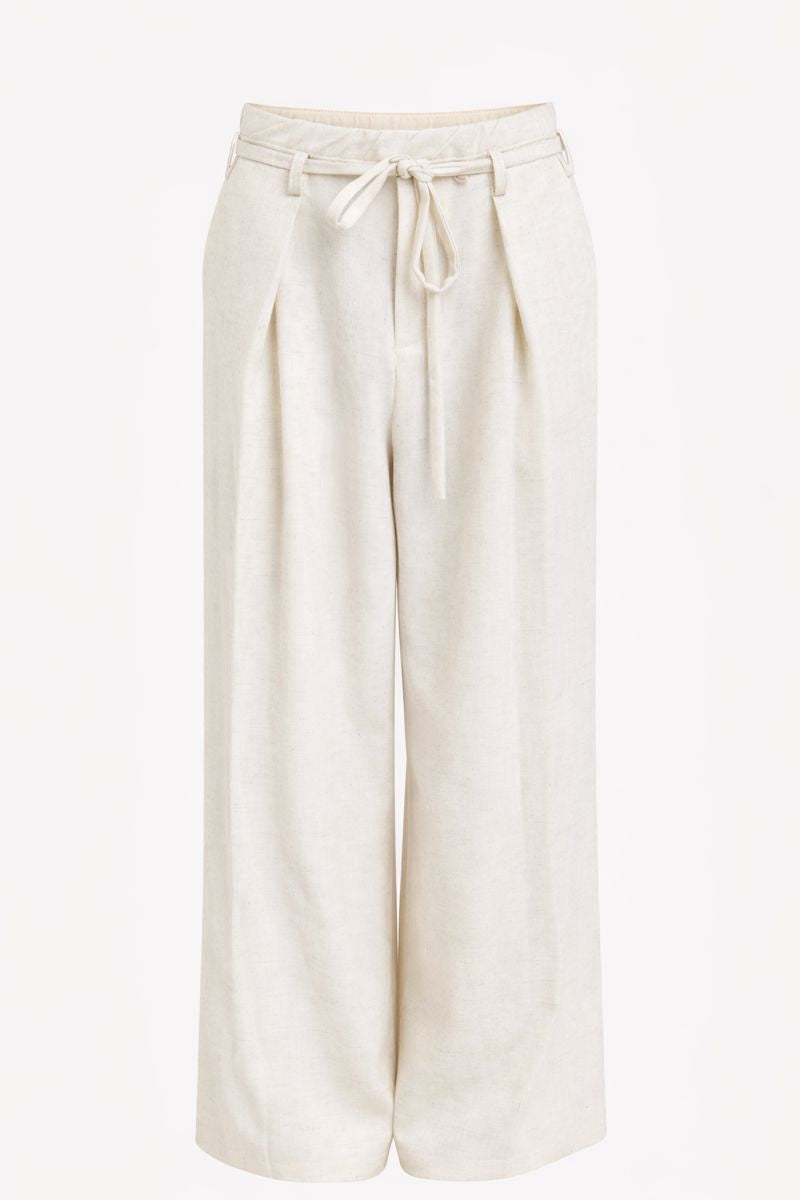 Coastal Linen Wide-Leg Pants