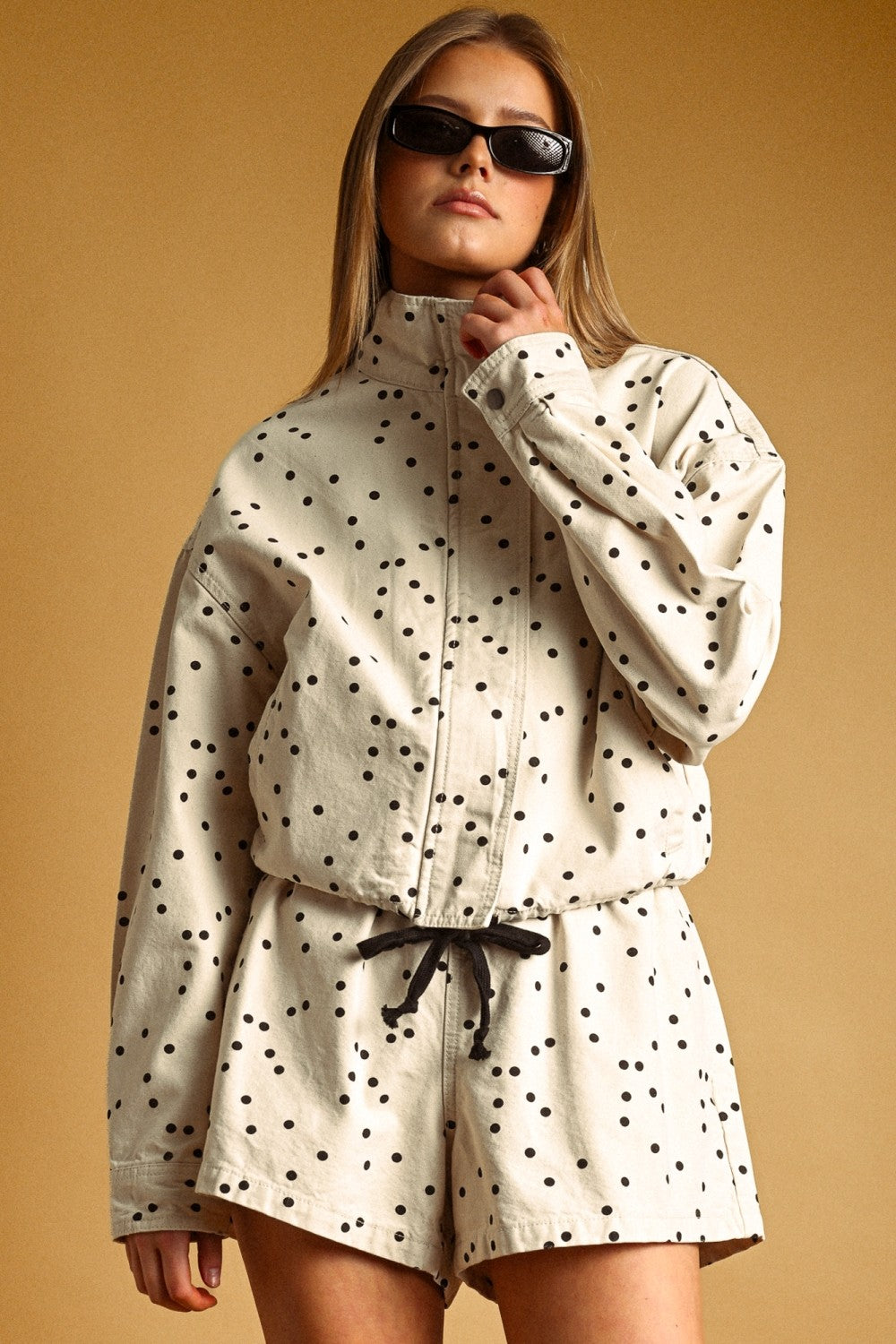 The Daisy Polka Dot Jacket (PRE-ORDER/AVAILABLE TO SHIP 9/18)