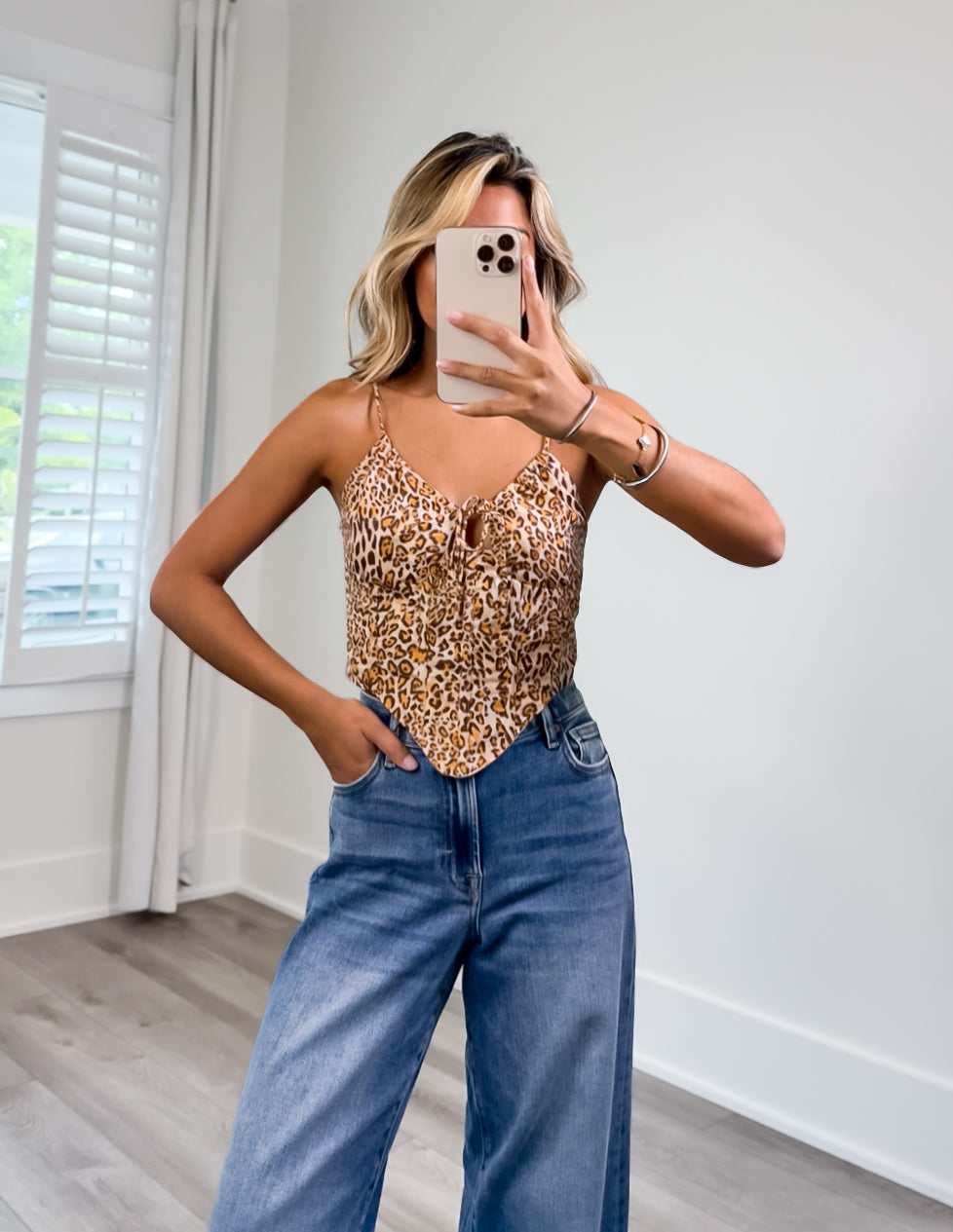 Marina Leopard Corset Top