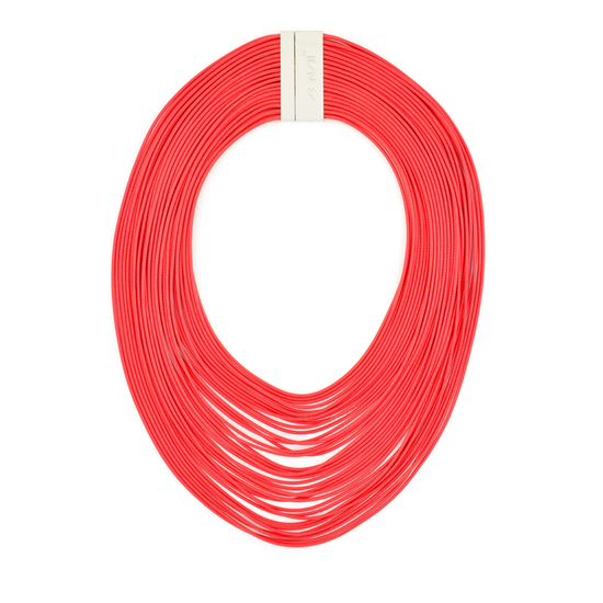 Tight Rope Necklace: Red