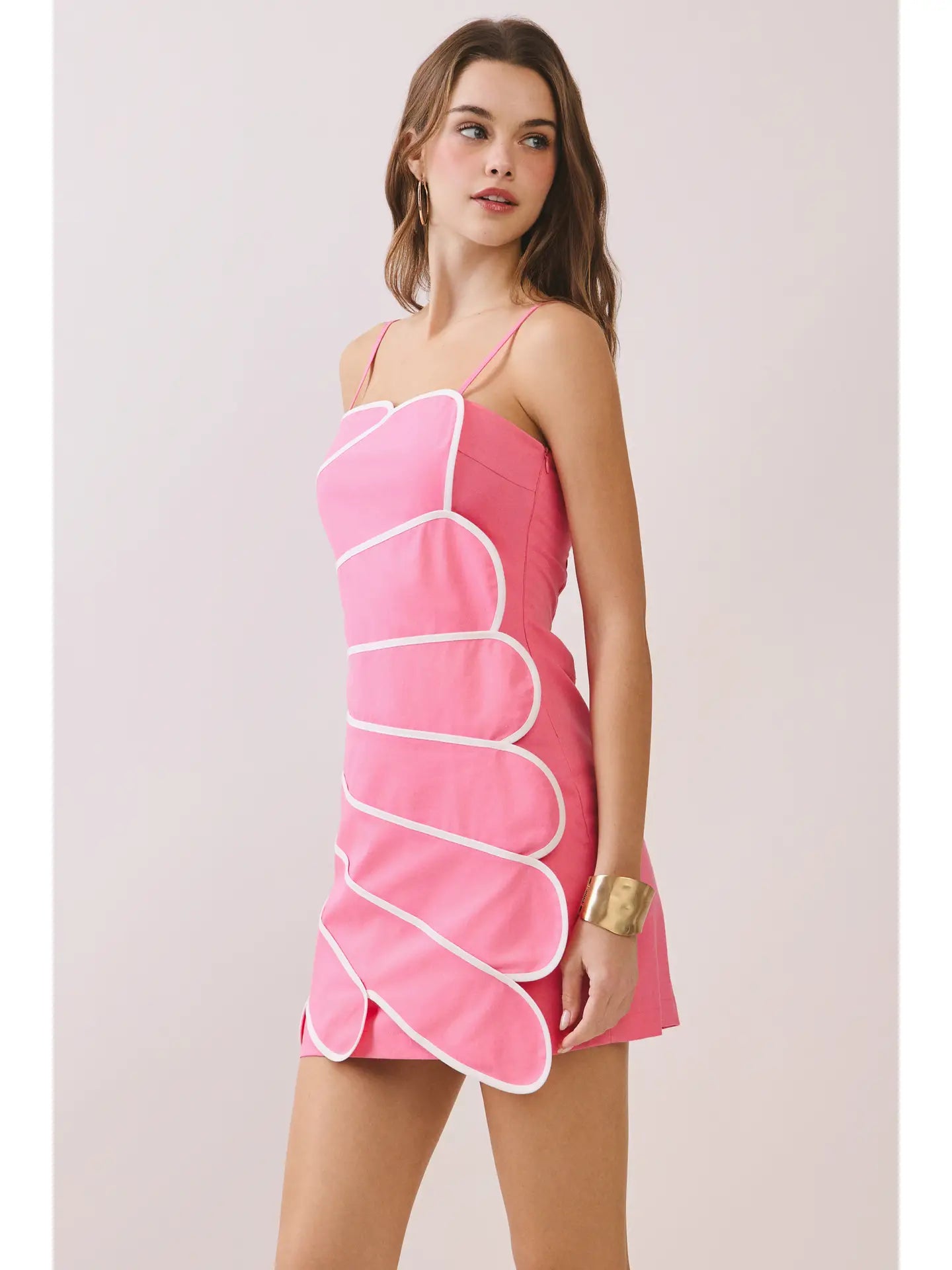 Pippa Pink Mini Dress (PRE-ORDER: AVAILABLE TO SHIP 5/7)