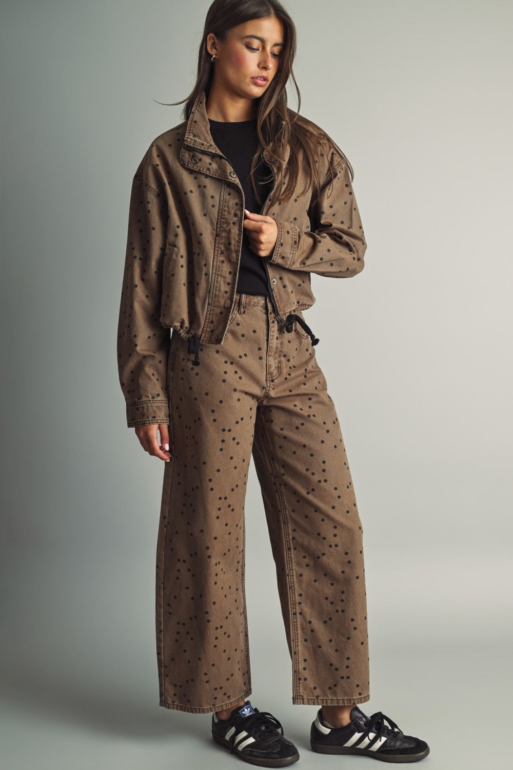 The Piper Polka Dot Barrel Pants (PRE-ORDER/AVAILABLE TO SHIP 9/18)