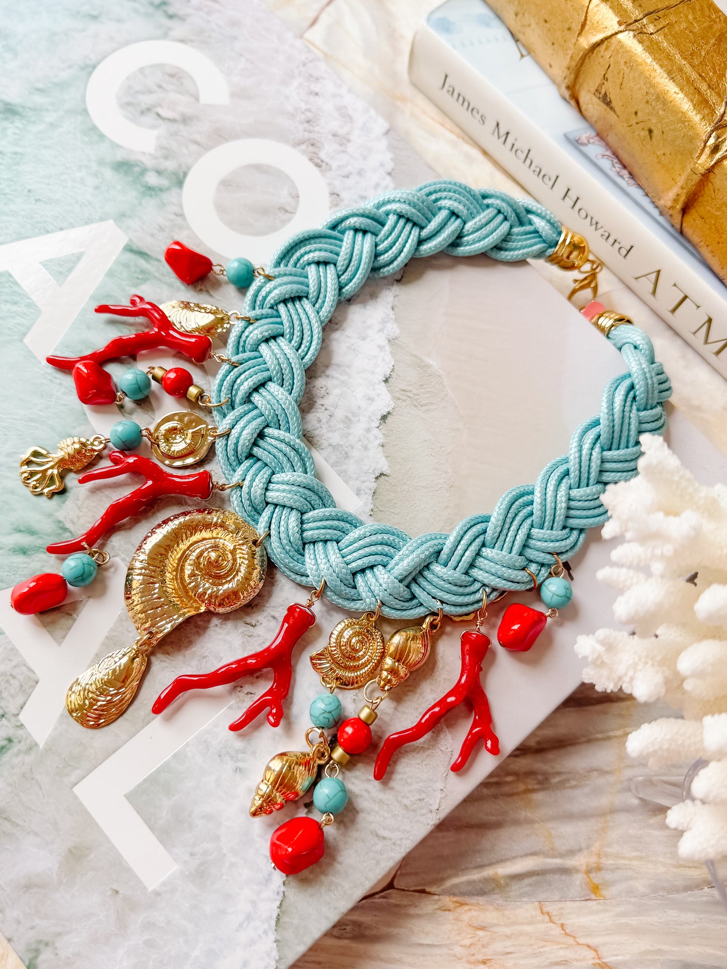Coral Reef Statement Necklace