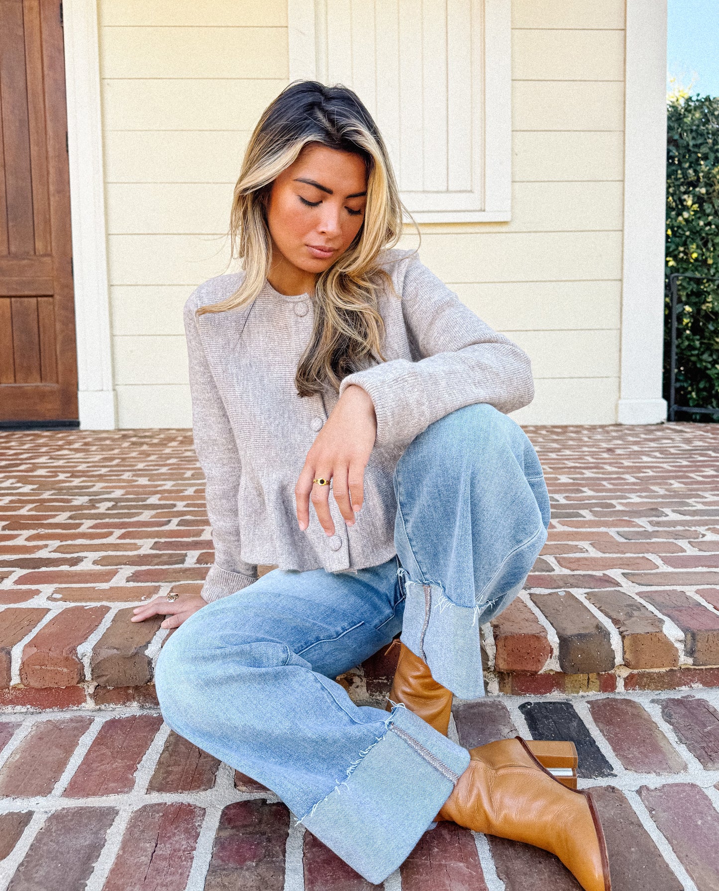 Camille Button Down Knit Sweater