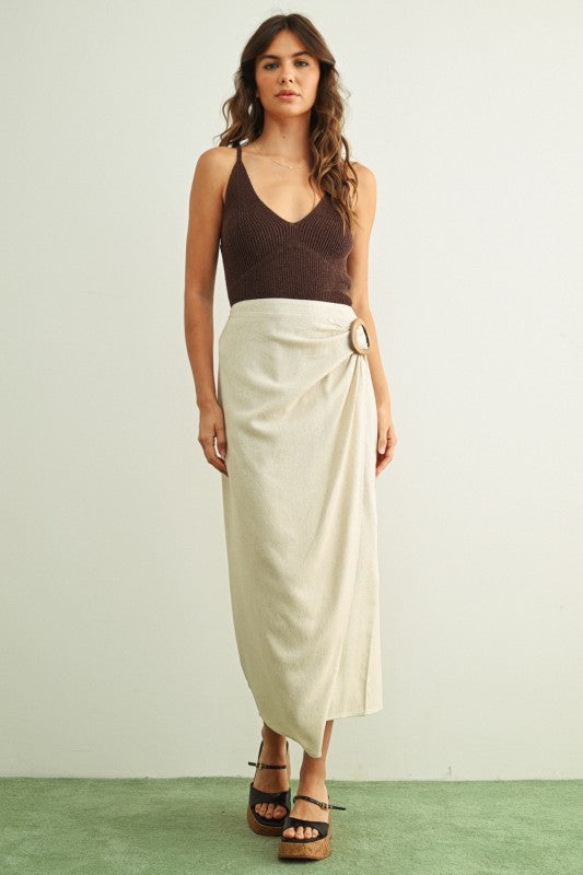 Luna Wrap Midi Skirt