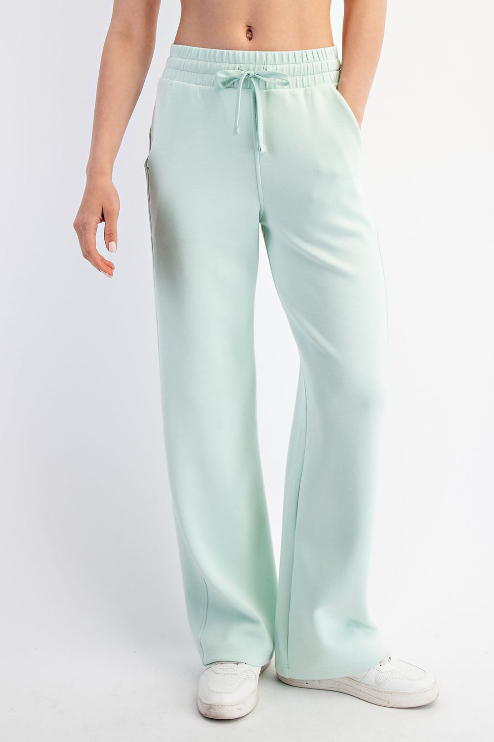 Mint Straight Scuba Pants