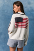 All American Zip Up Sweater Jacket