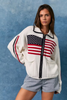 All American Zip Up Sweater Jacket