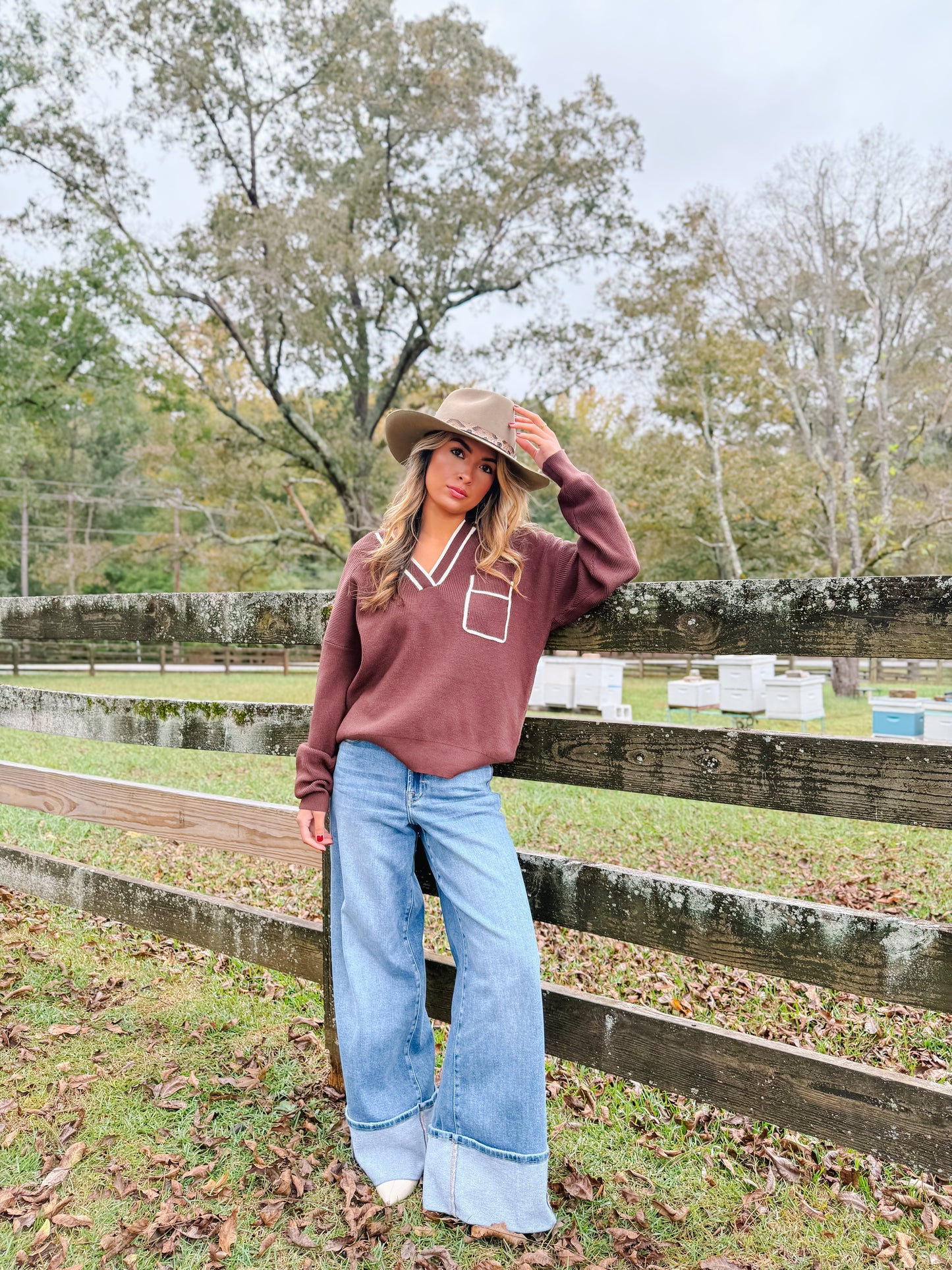 James Vintage Wash High Rise Wide Leg Jeans