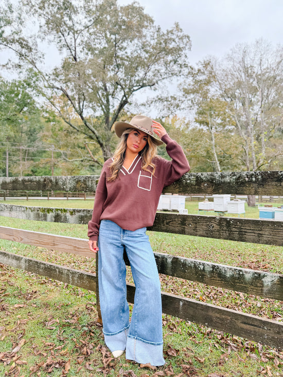 James Vintage Wash High Rise Wide Leg Jeans